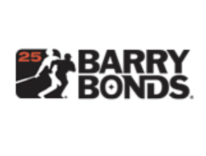 Logo of Barry Bonds with the number 25 and a silhouette of a baseball player.