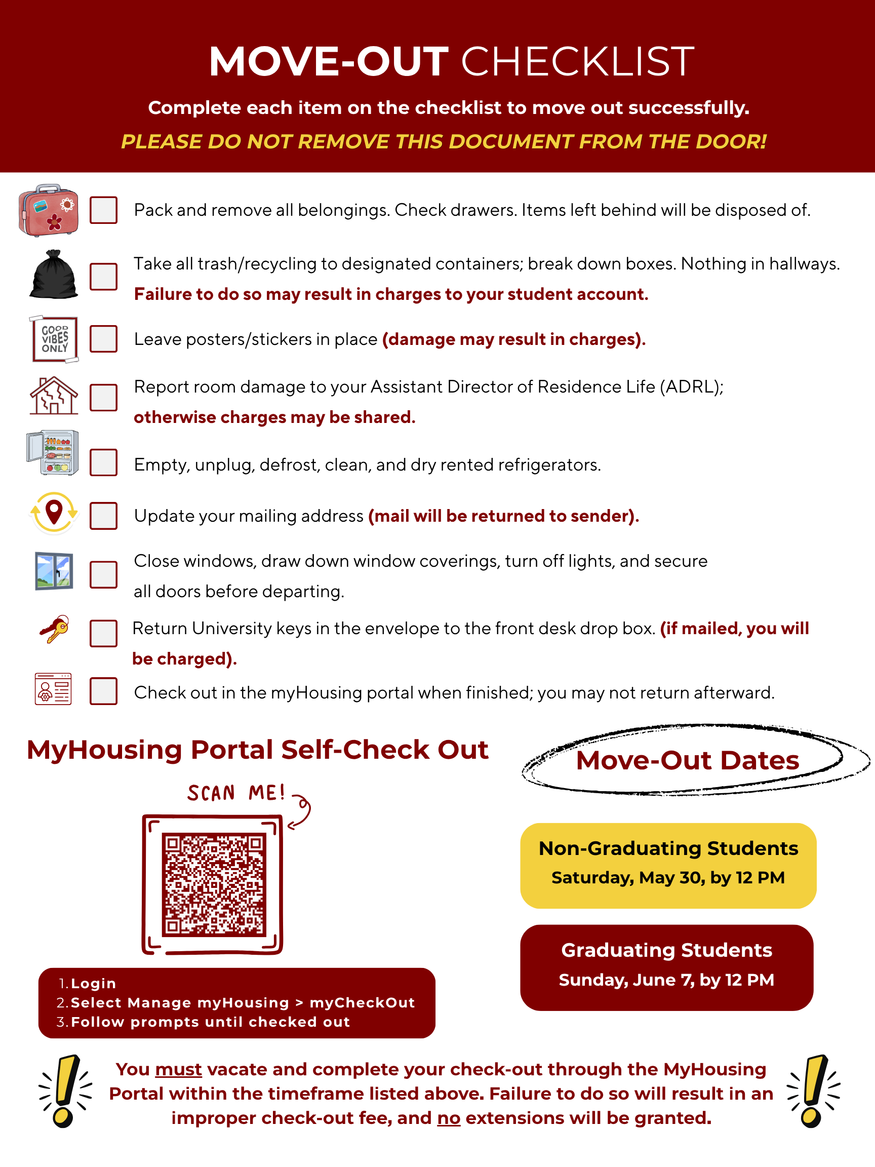 MOVE-OUT CHECKLIST