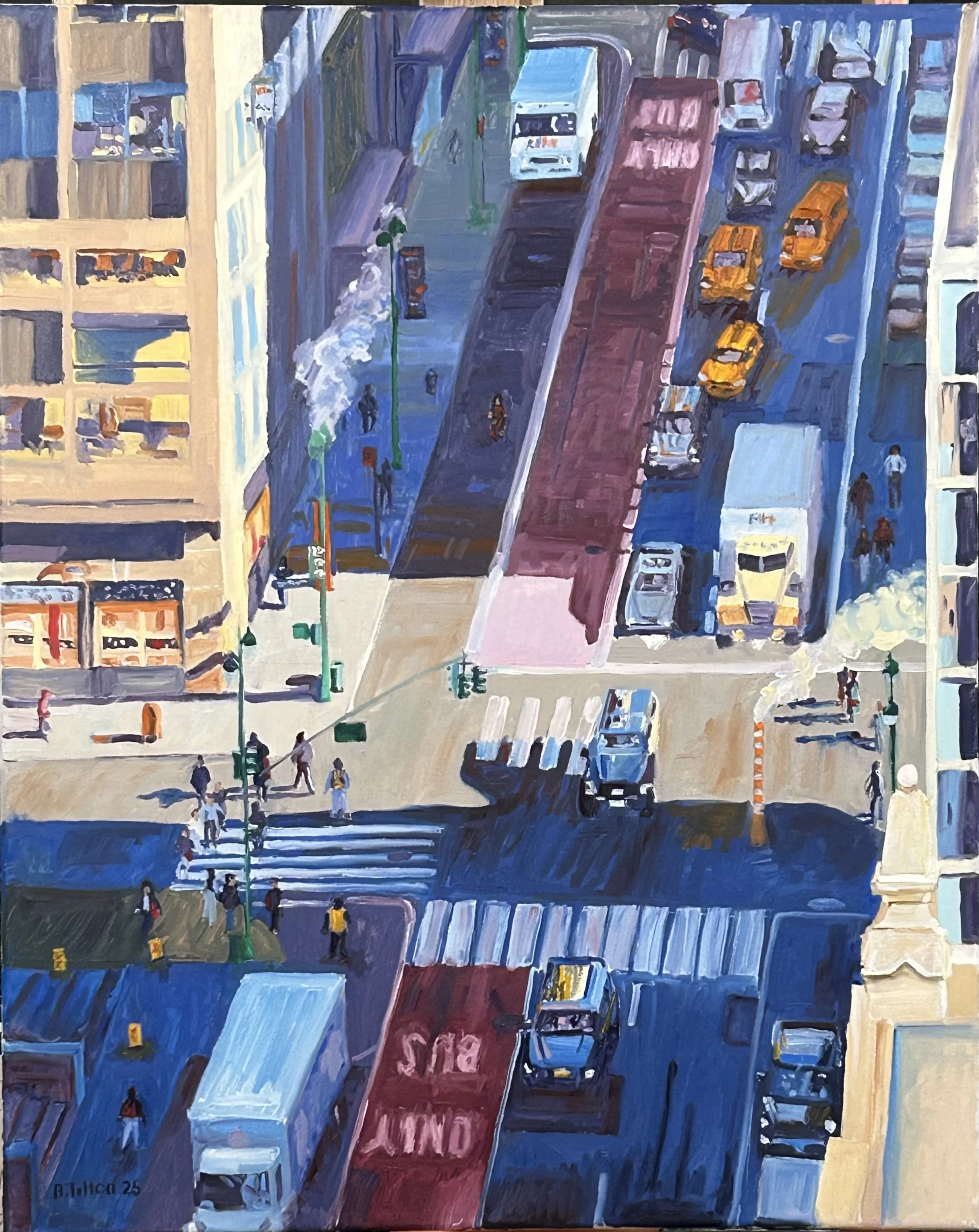 New York, Street View from Above
