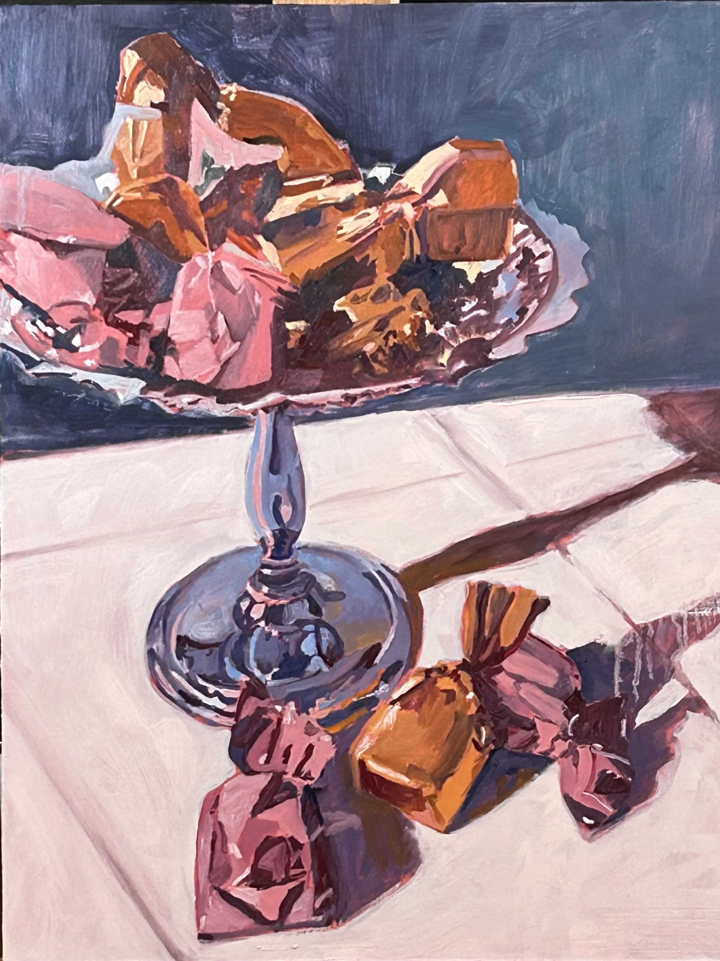 Silver Dish and Candy