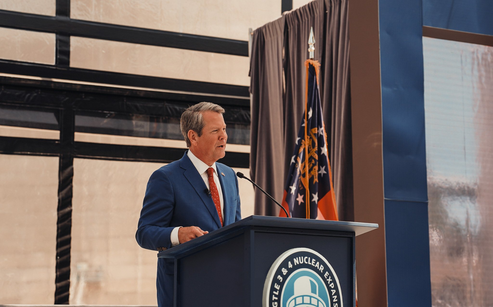 Govenor Kemp Speaking at Plant Vogtle Event