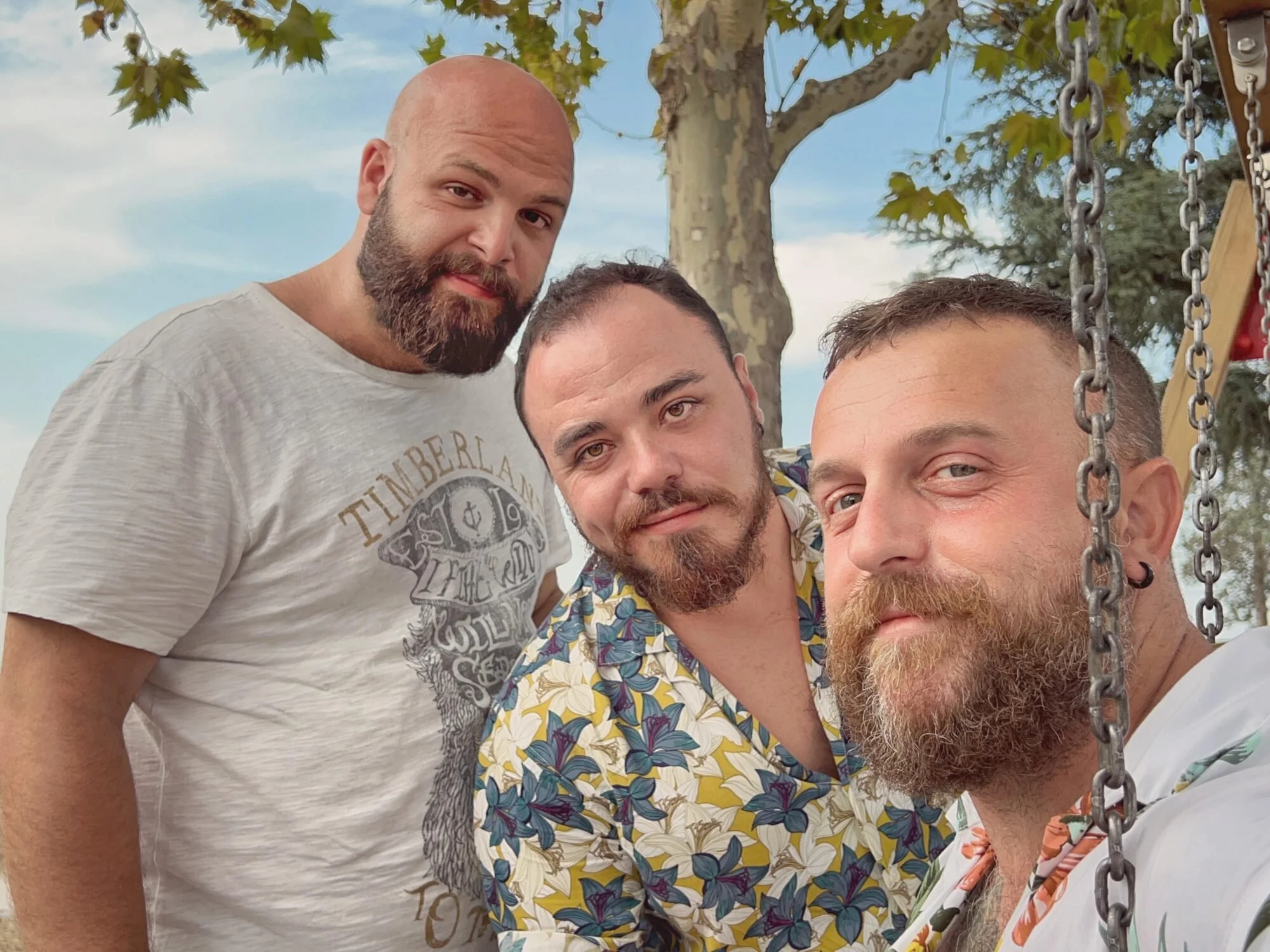 a polyamorous partnership connecting after working through betrayal and infidelity.