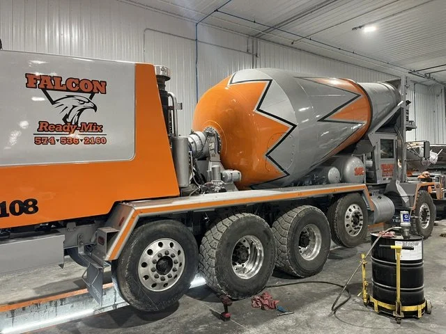 PPG certified auto body repair and paint booth work Akron IN. Fleet vehicle dent repair and refinishing at Hoffman Body Shop
