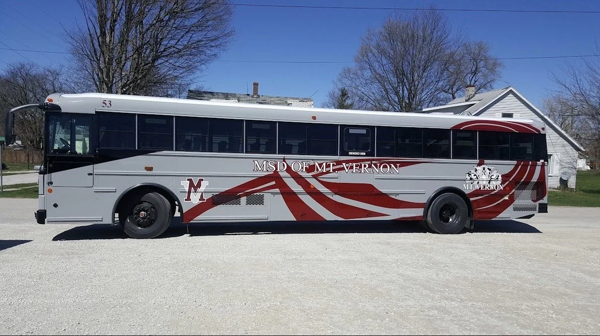 Professional fleet repair and painting at MB Industries in Akron, Indiana. I-CAR and PPG-certified technicians refinish school buses, semi-trucks, RVs, and commercial vehicles with high-performance primers and topcoats for durable, road-ready results