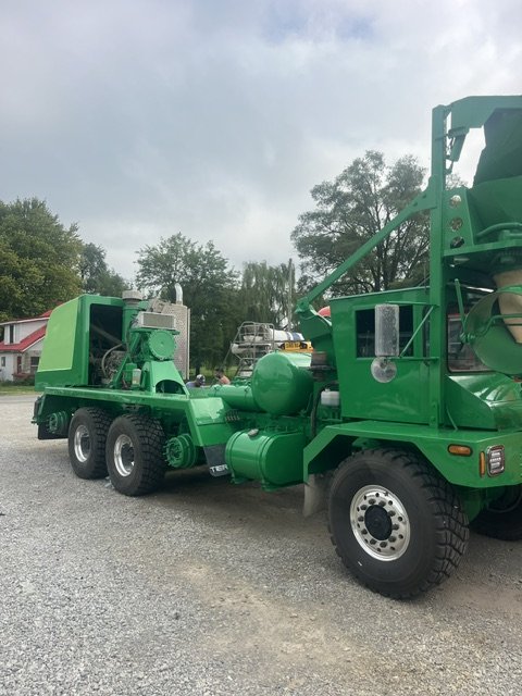 Concrete mixer truck industrial coating and drum refinishing NII Coatings Akron Indiana