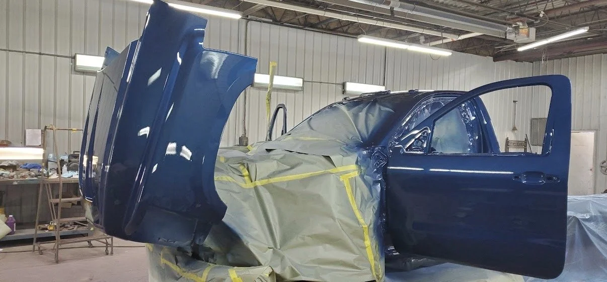 Completed fleet painting project at MB Industries in Akron, Indiana. Commercial vehicles receive thorough prep, precision body repairs, and durable PPG coatings so they leave the shop looking sharp, protected, and ready for daily service.