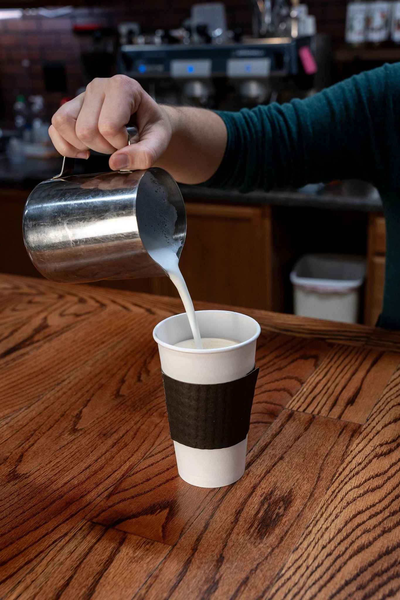 Freshly brewed coffee served in a ceramic mug at Kaffee Klatsch.