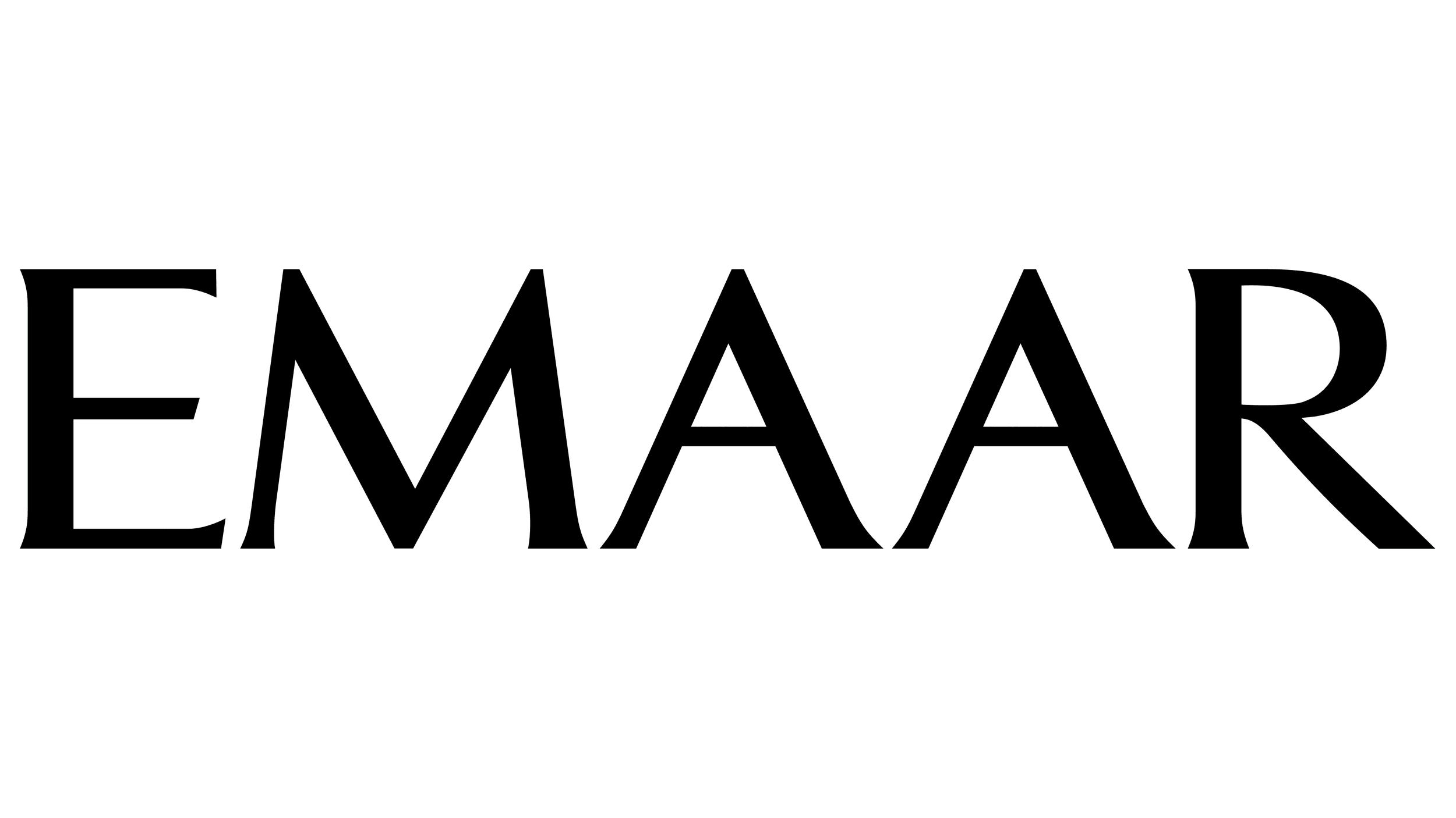 Outline of the word "EMAAR" in capital letters.