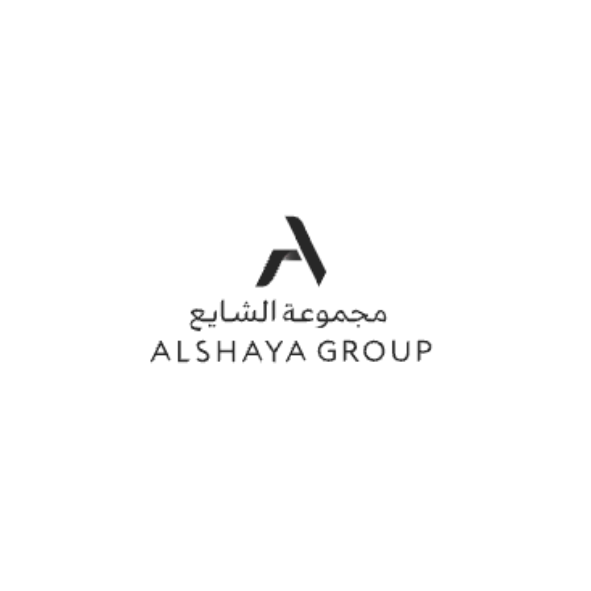 Logo for Al Shayagroup with Arabic and English text, including a graphical emblem of a stylized eagle or bird.