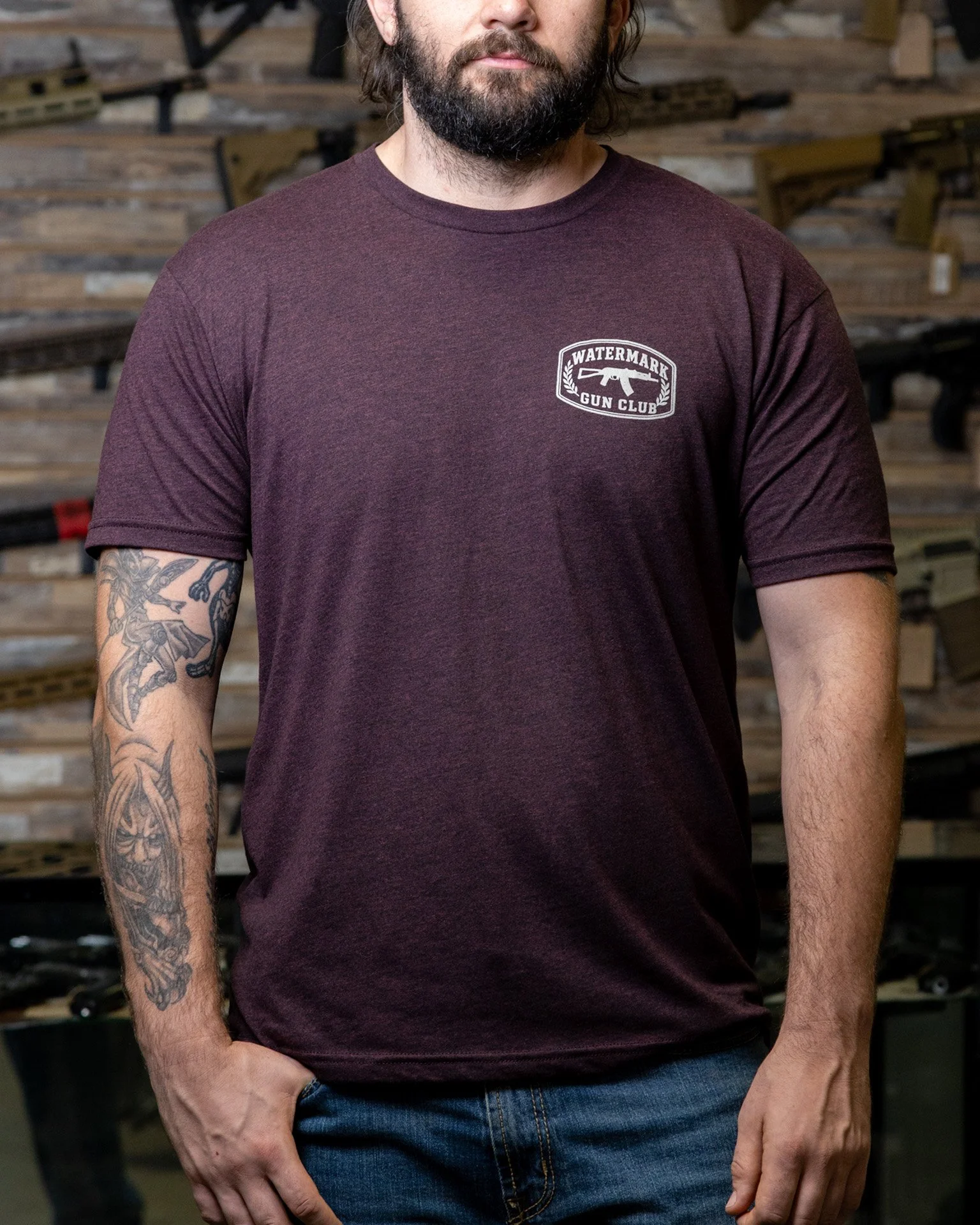 Maroon Gun Club Shirt