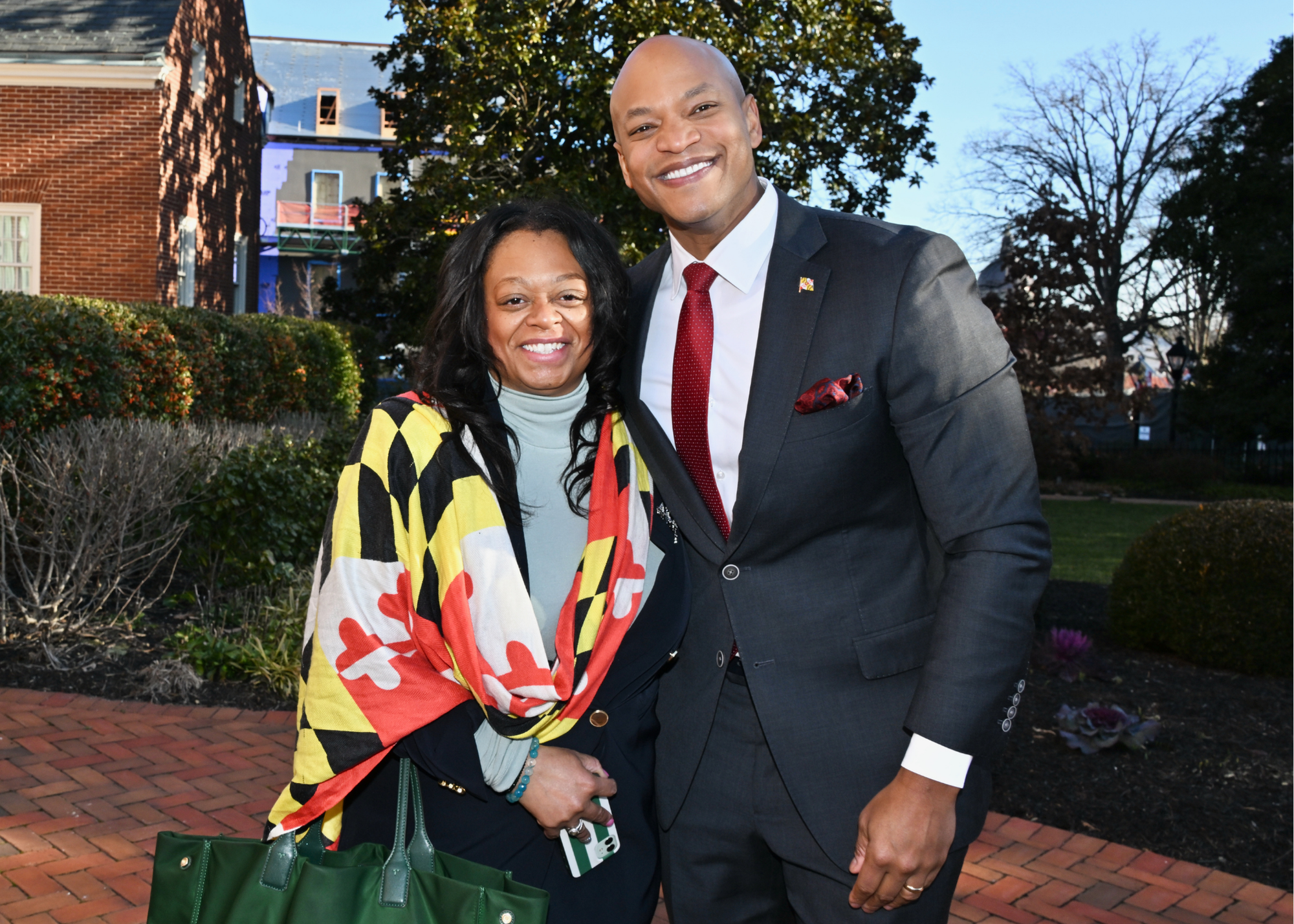 Delegate Karen Toles and Governor Wes Moore