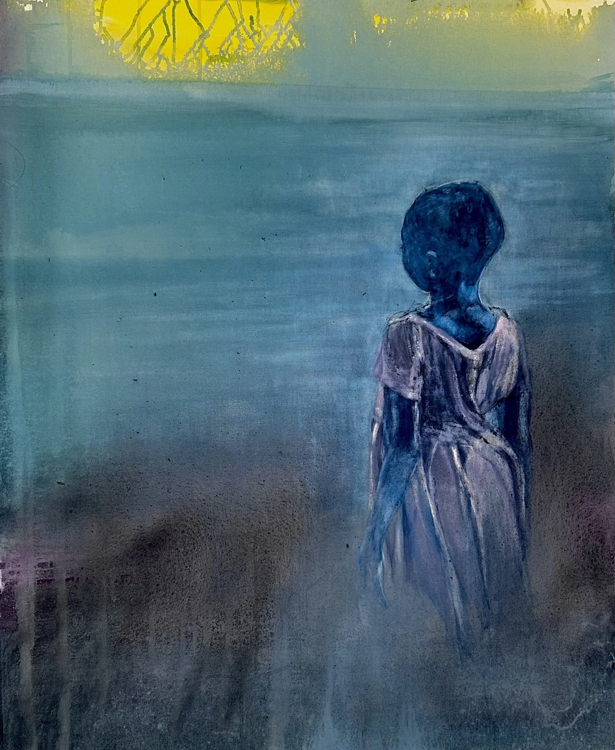 A Light Beyond the Mist - Acrylic 80x100cm