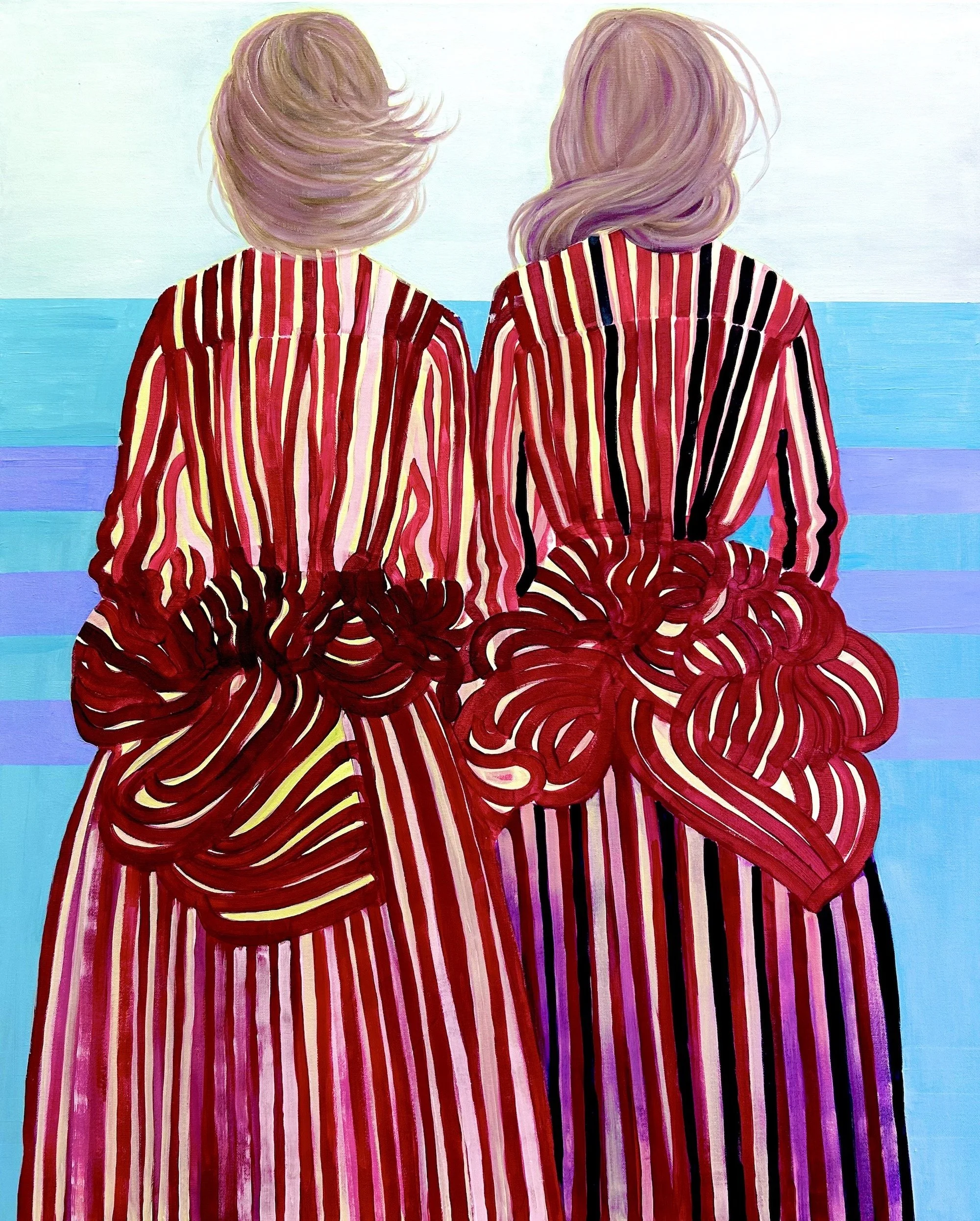 Twin Tides - Acrylic 80 x 100 cm