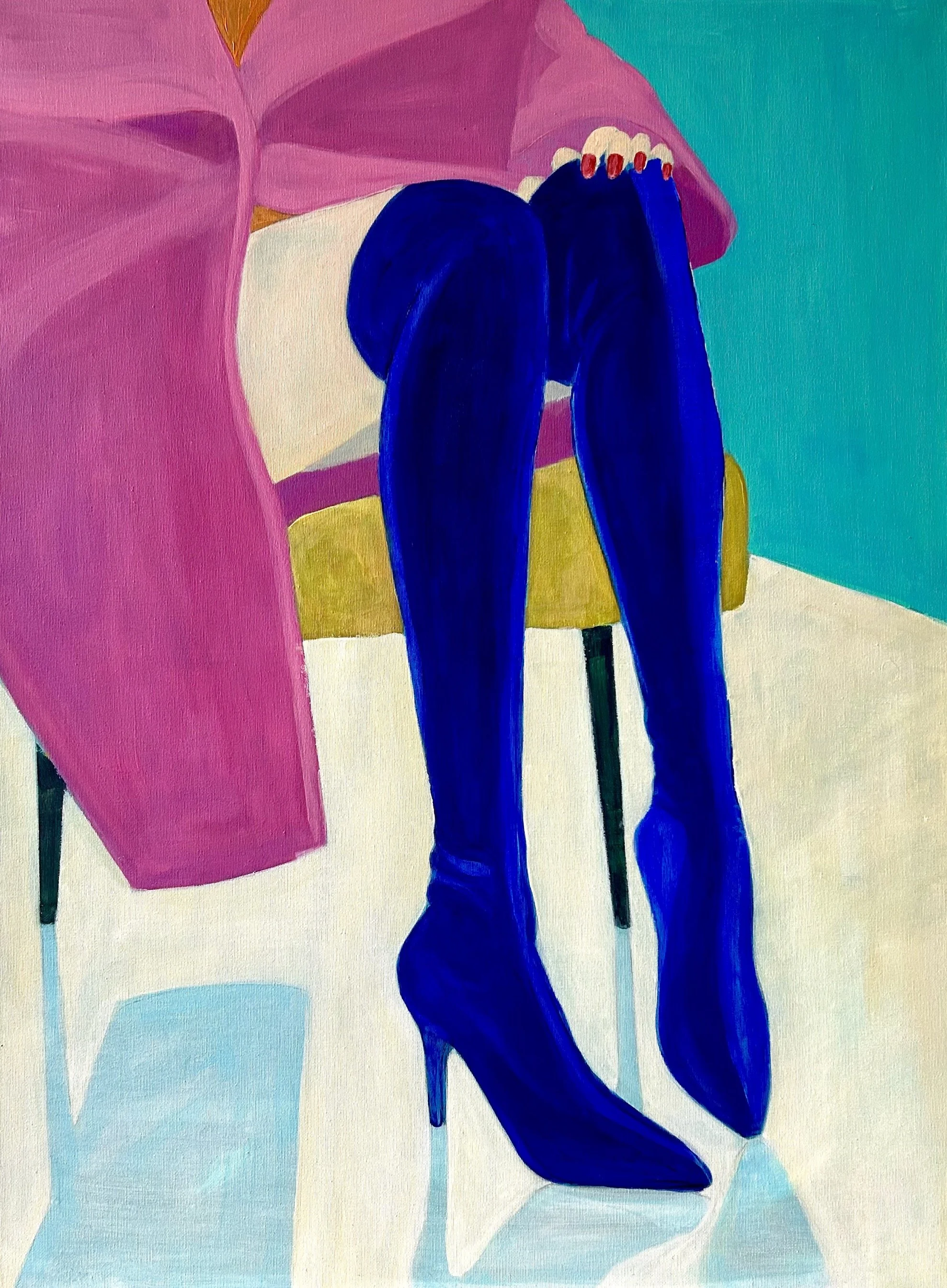 Blue Shoes - Acrylic 60 x 80 cm