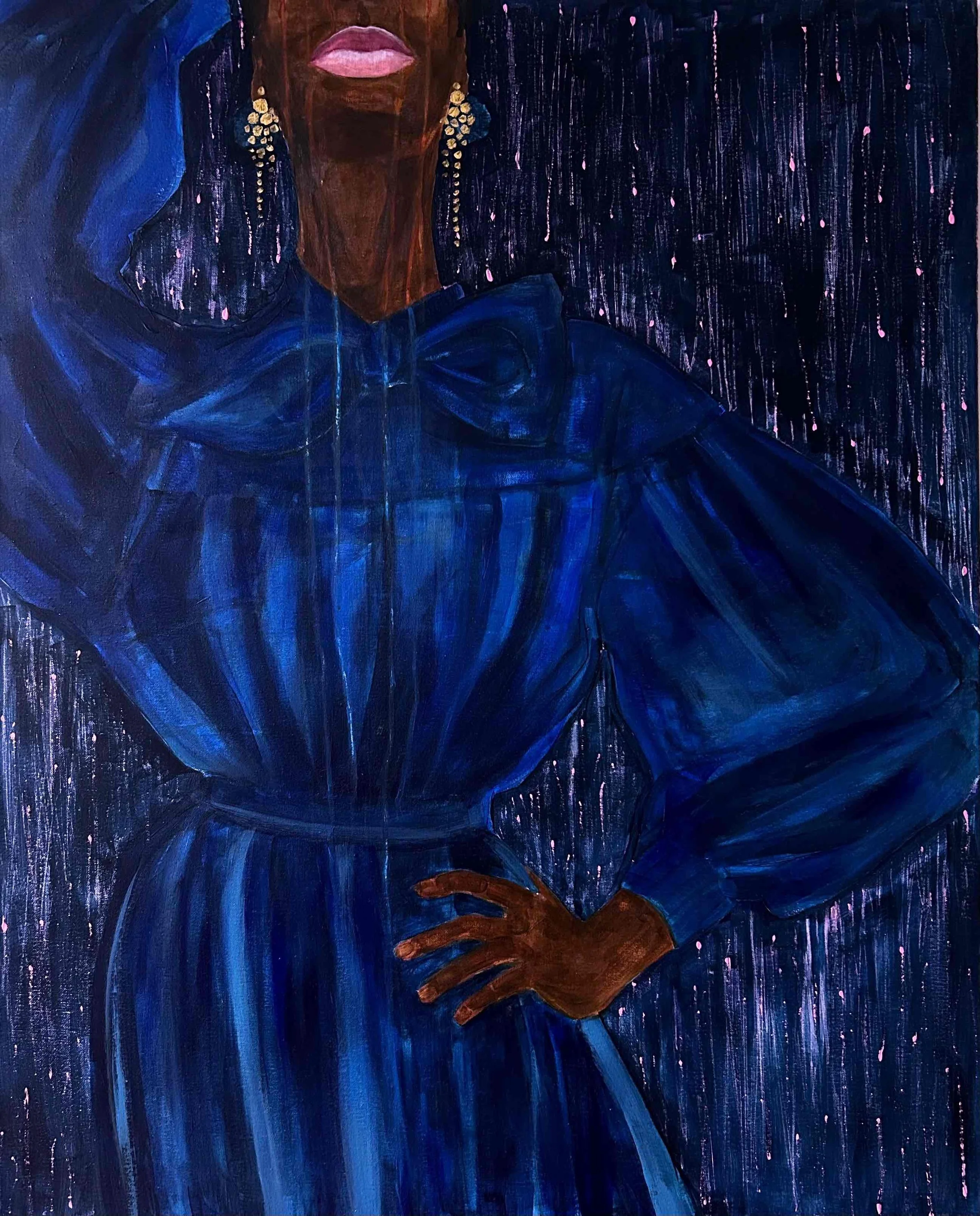 Mourning Dress - Acrylic 80 x 100 cm