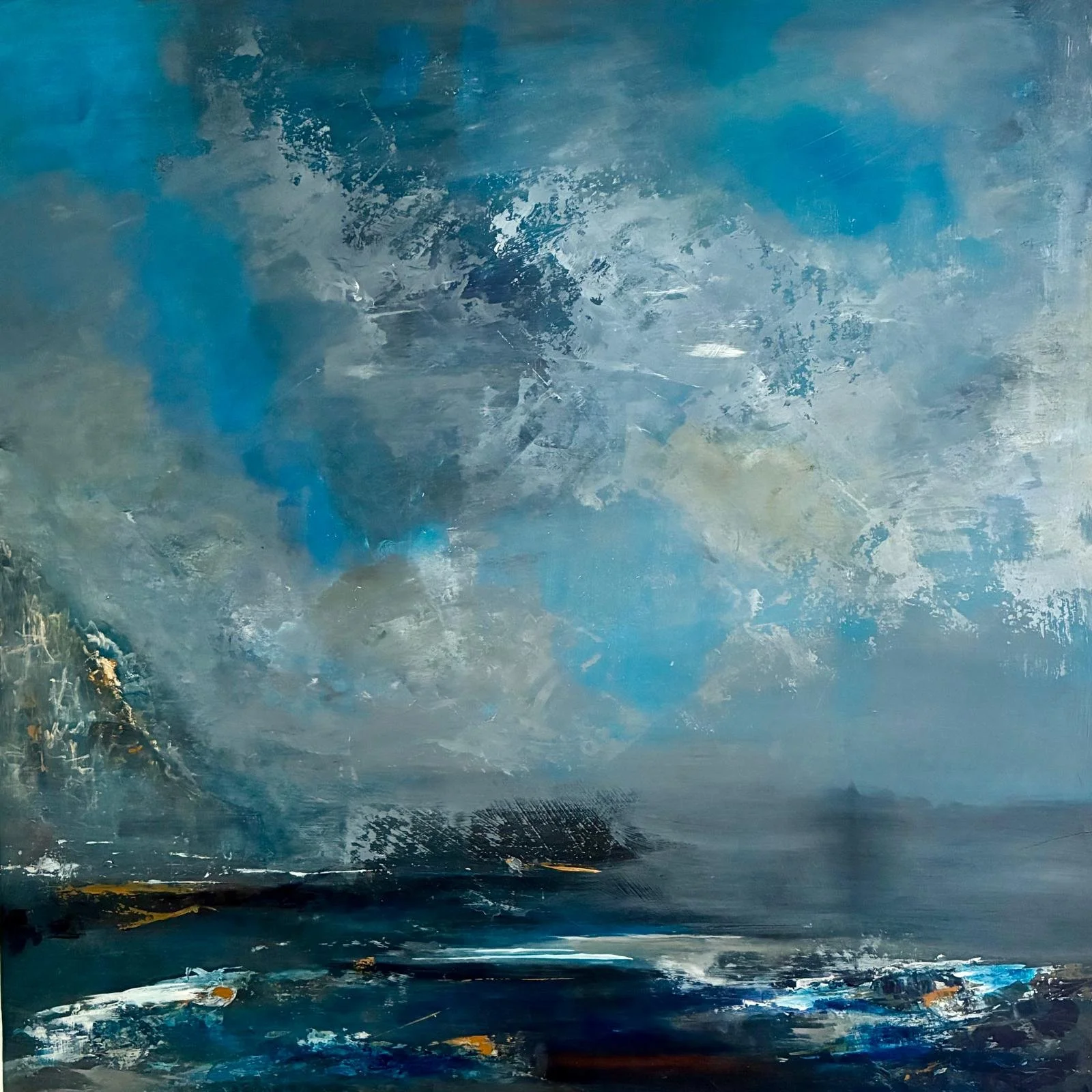SQUALL. Acrylic on Board. 60cm x 60cm unframed