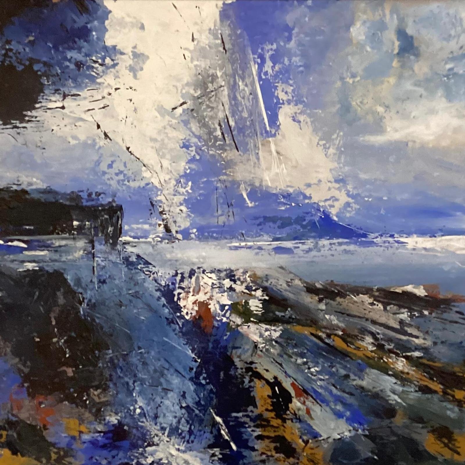 TIDE. Acrylic on Board. 60cm x 60cm unframed