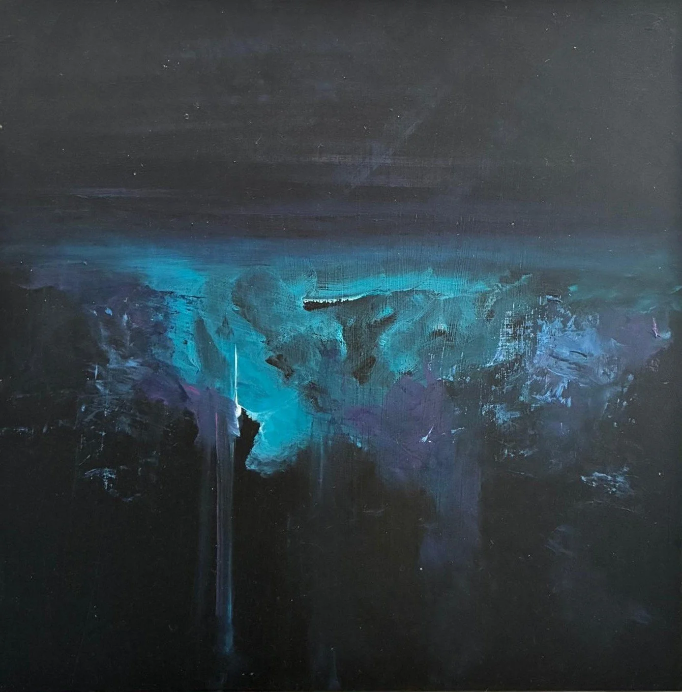 DIVE. Acrylic on Board. 40cm x 40cm unframed
