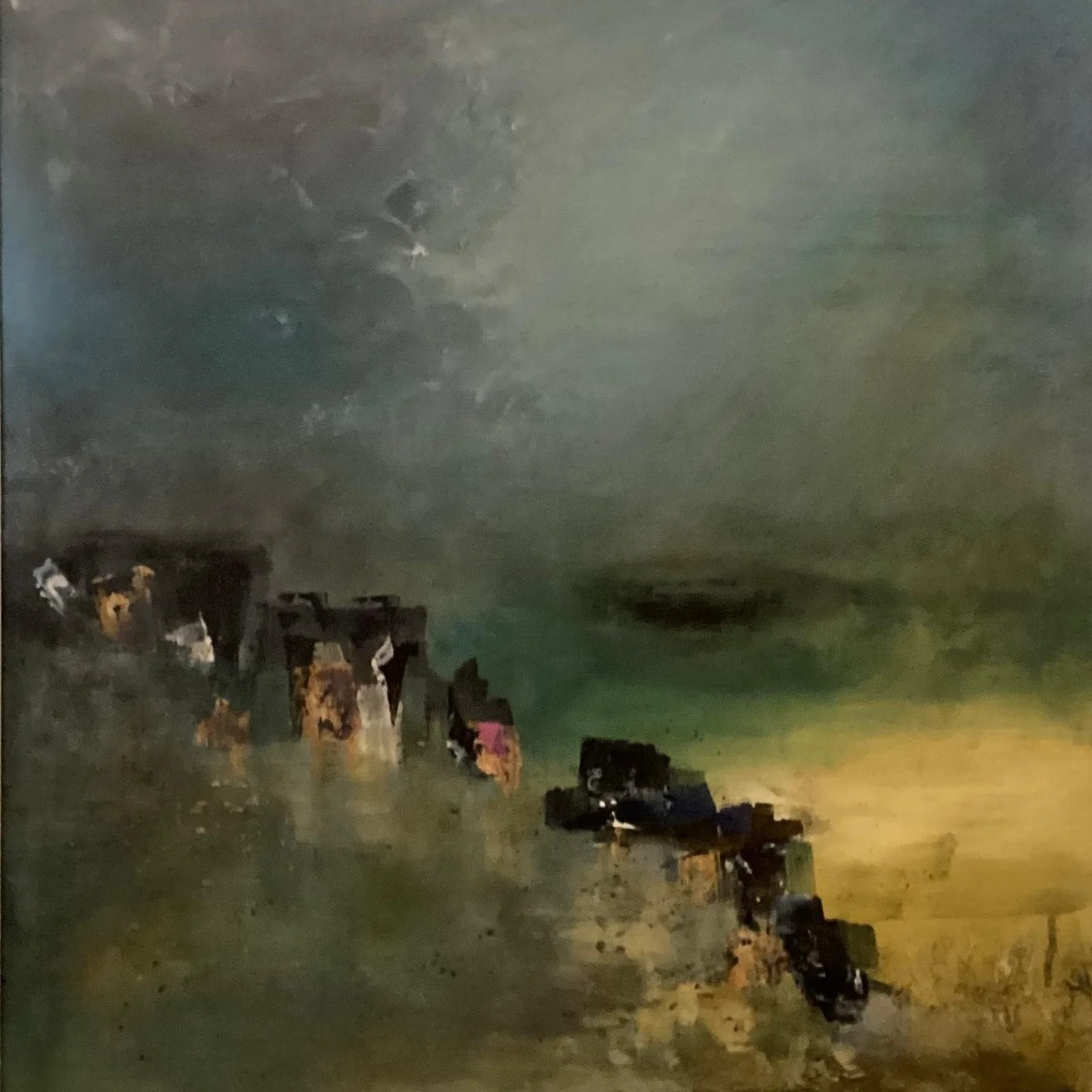 VEIL. Acrylic on Board. 60cm x 60cm unframed