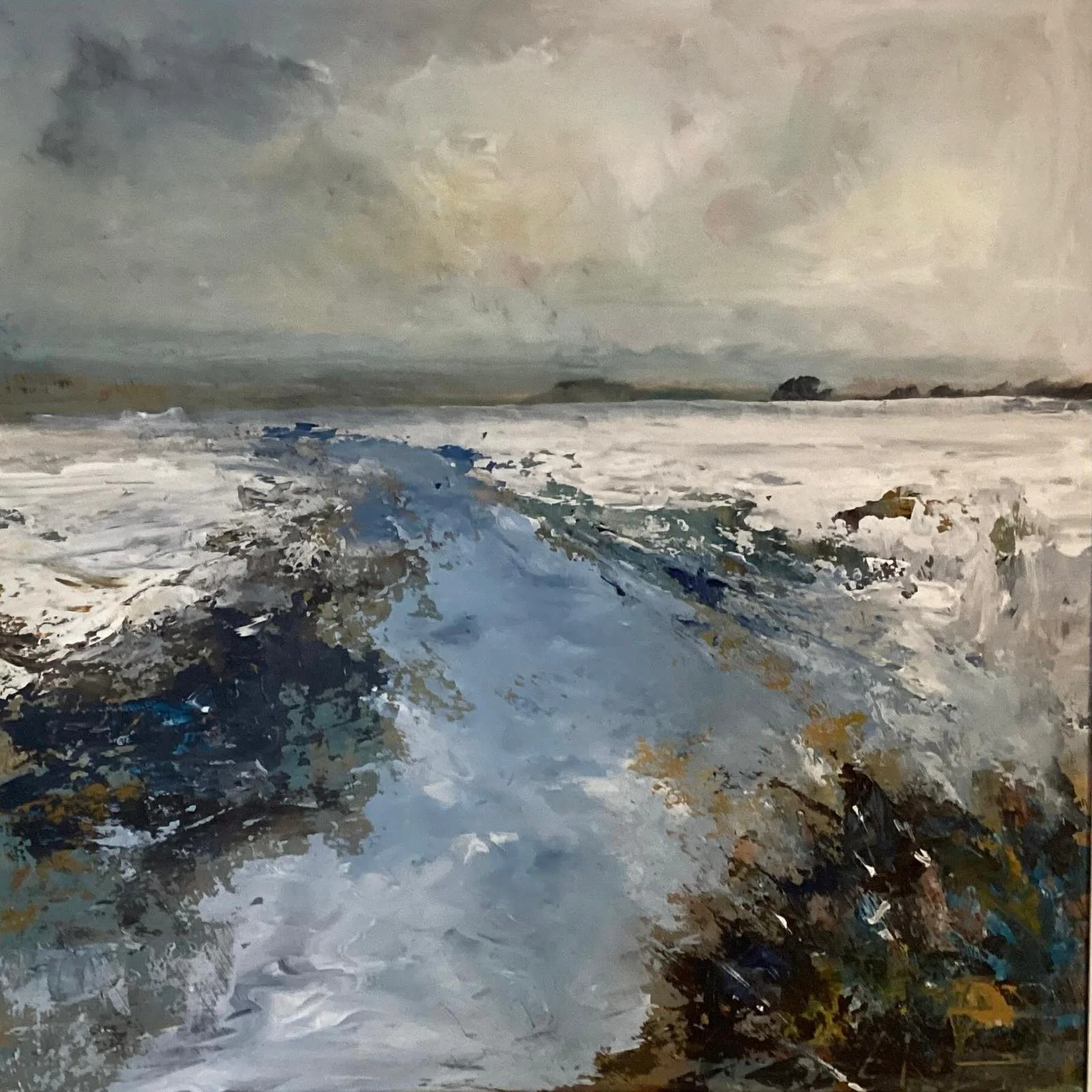 CREEK. Acrylic on Board. 60cm x 60cm unframed