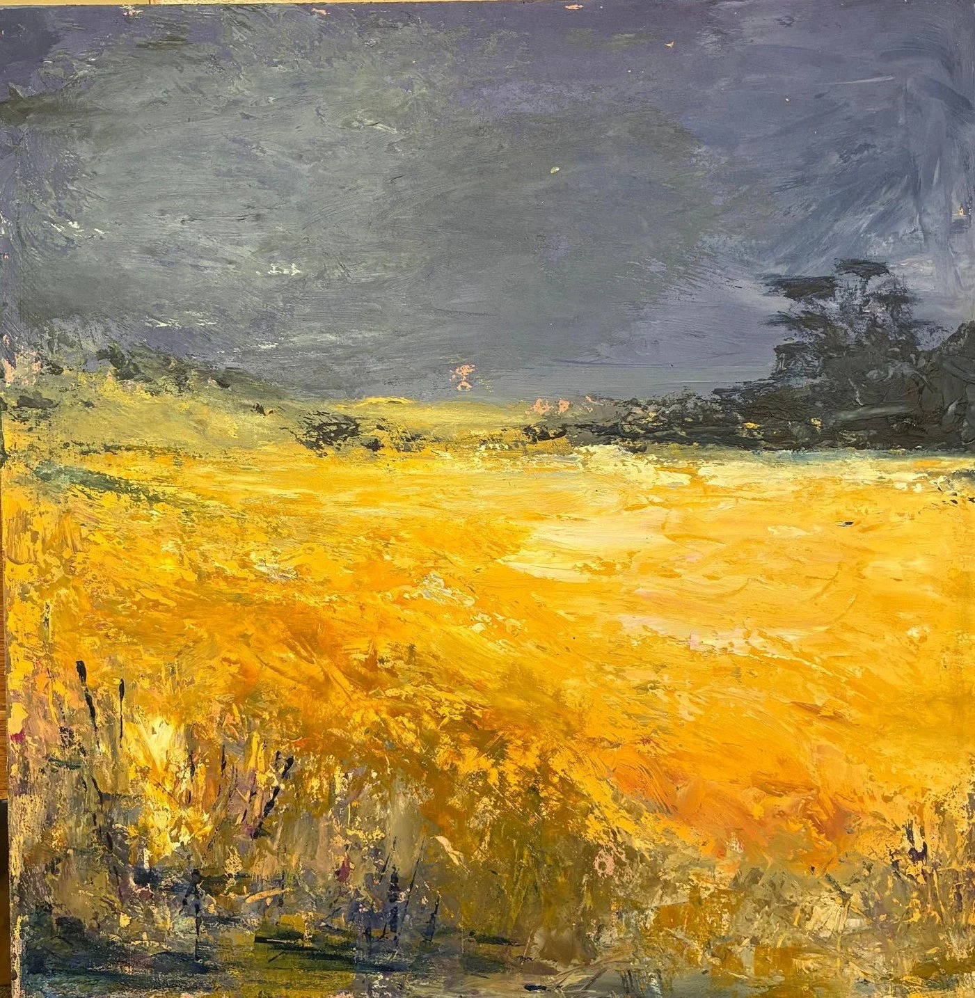 CORN. Acrylic on Board. 40cm x 40cm unframed