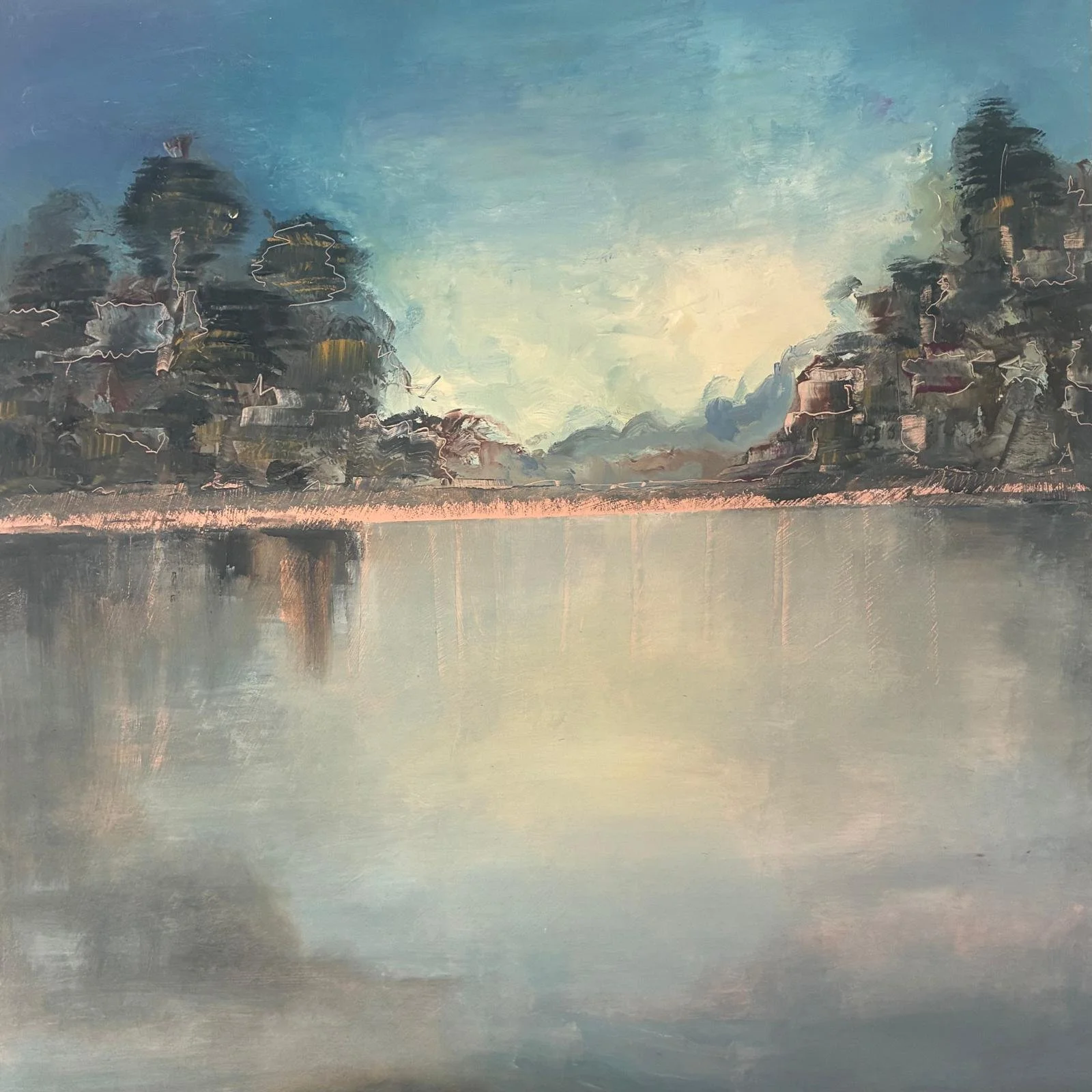 STILL. Acrylic on Board. 60cm x 60cm unframed