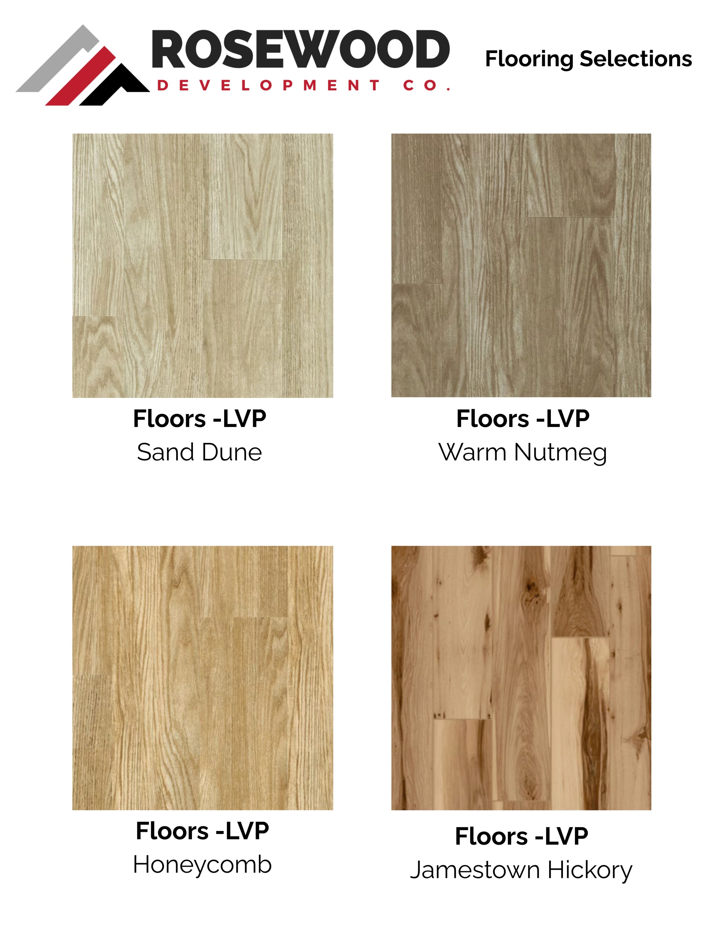 Interior Selections - Flooring Selections