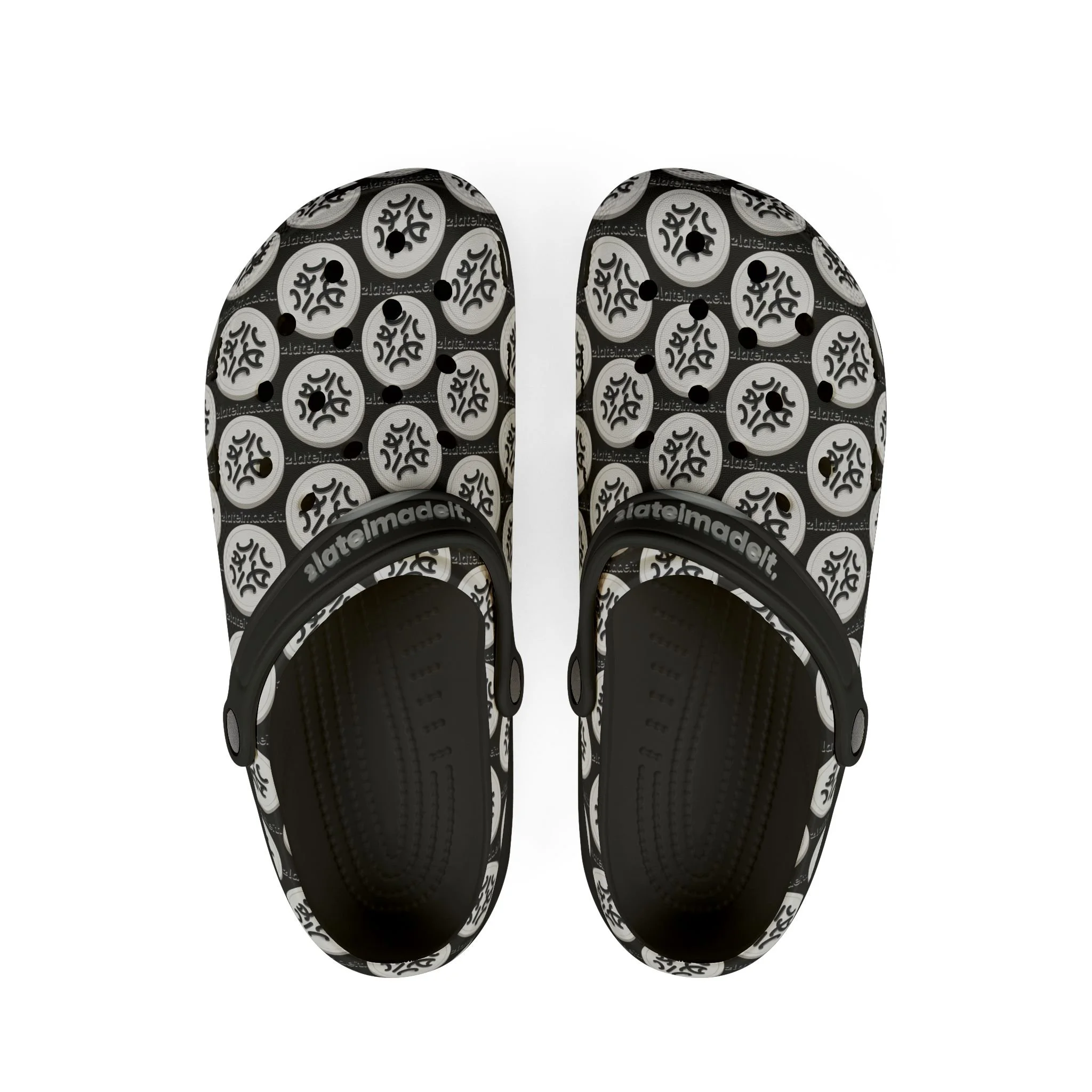 2:Late-iMadeit.® EVA Foam Clogs — Glyph Pattern