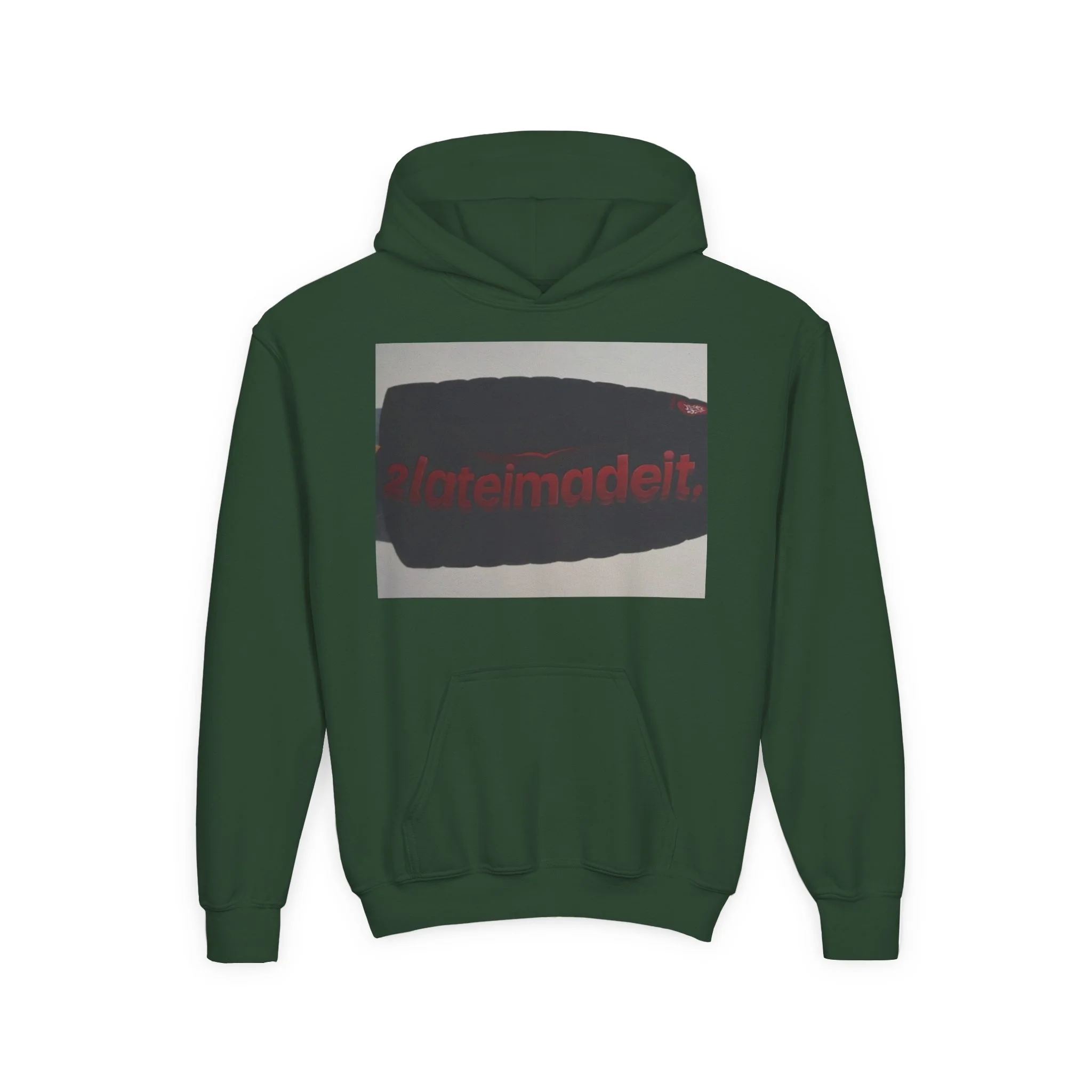2LateiMadeit.®  Youth Heavy Blend Hoodie