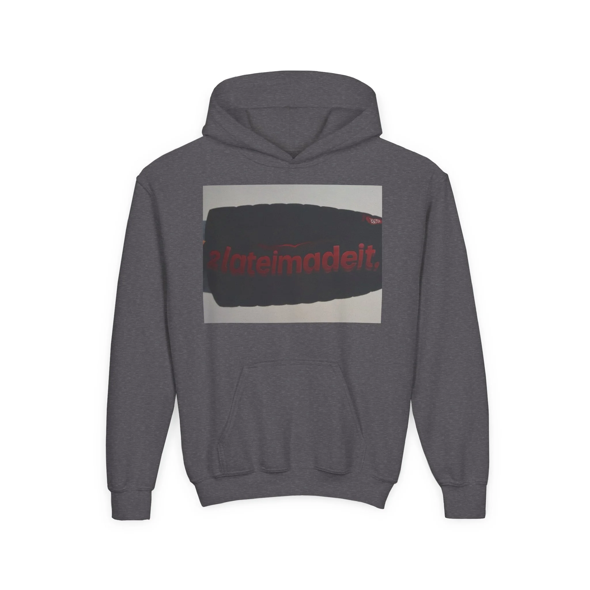 2LateiMadeit.®  Youth Heavy Blend Hoodie