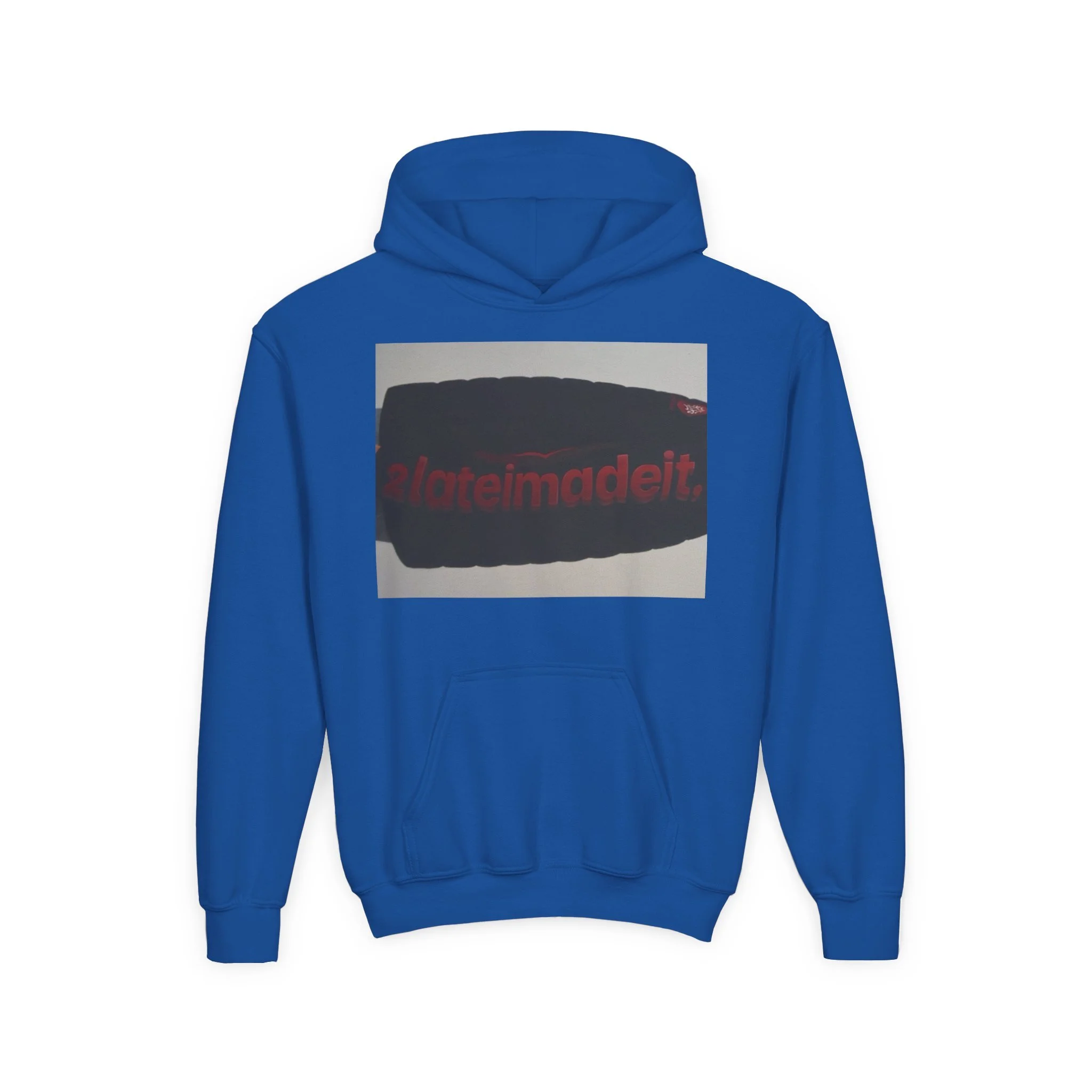 2LateiMadeit.®  Youth Heavy Blend Hoodie