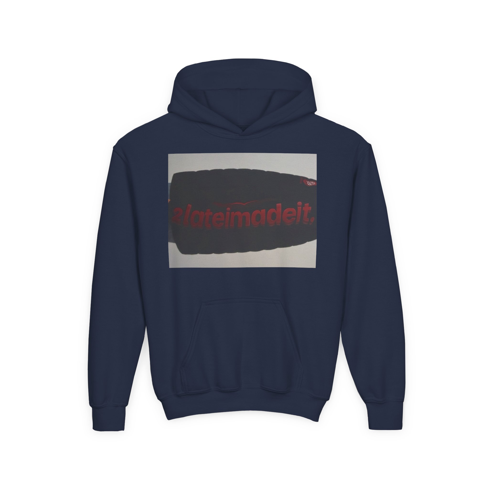 2LateiMadeit.®  Youth Heavy Blend Hoodie