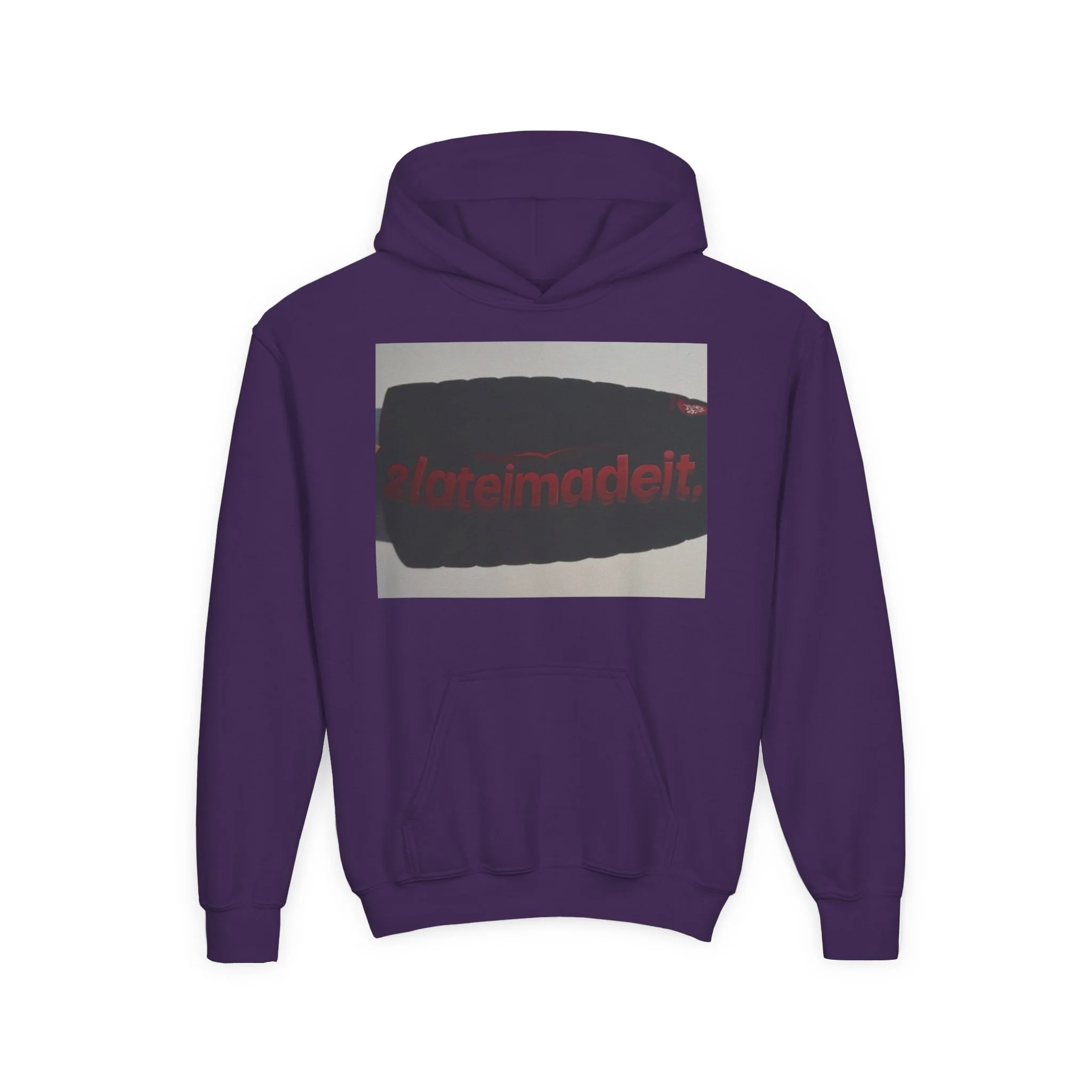 2LateiMadeit.®  Youth Heavy Blend Hoodie