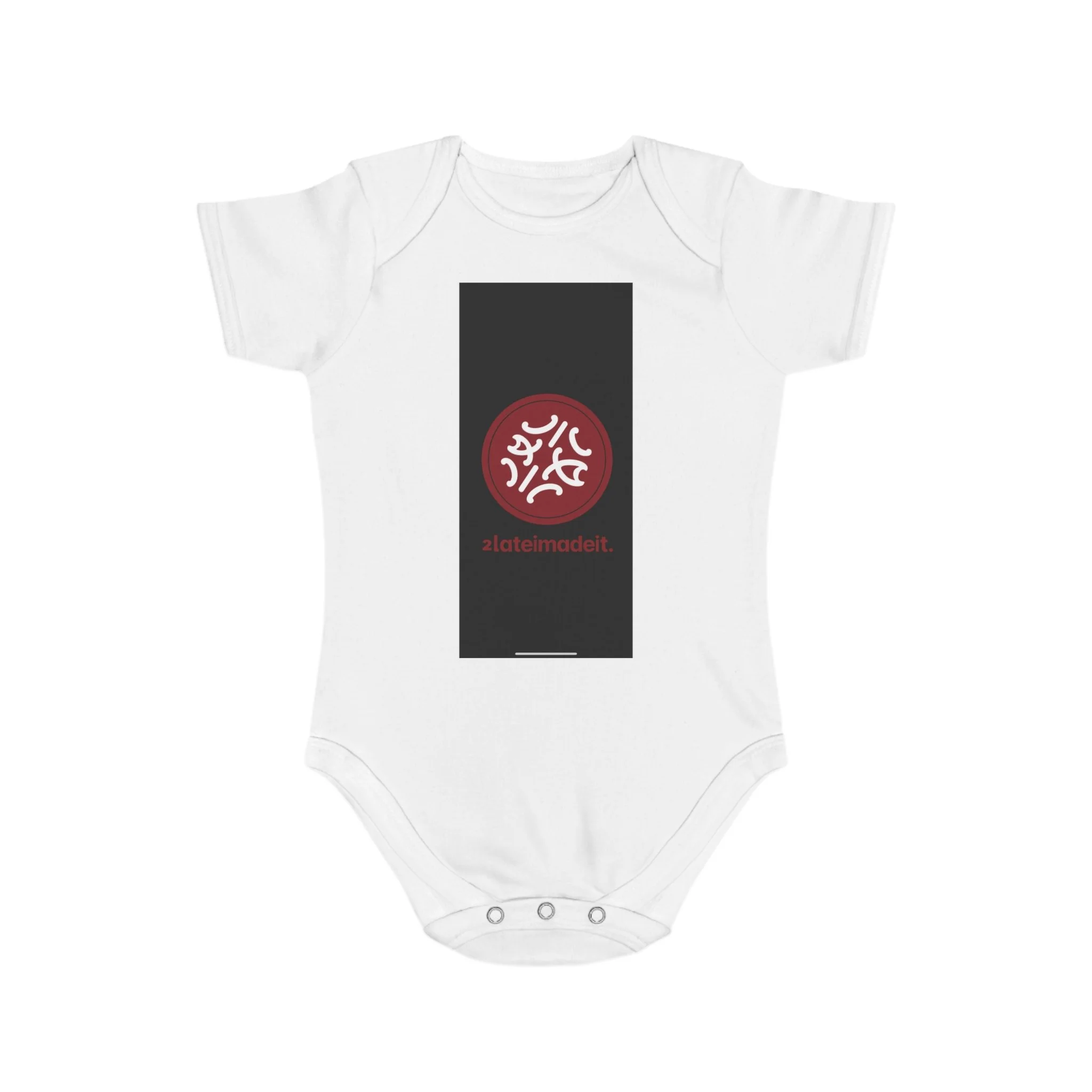2LateiMadeit.® Cotton Baby Bodysuit – Newborn Onesie