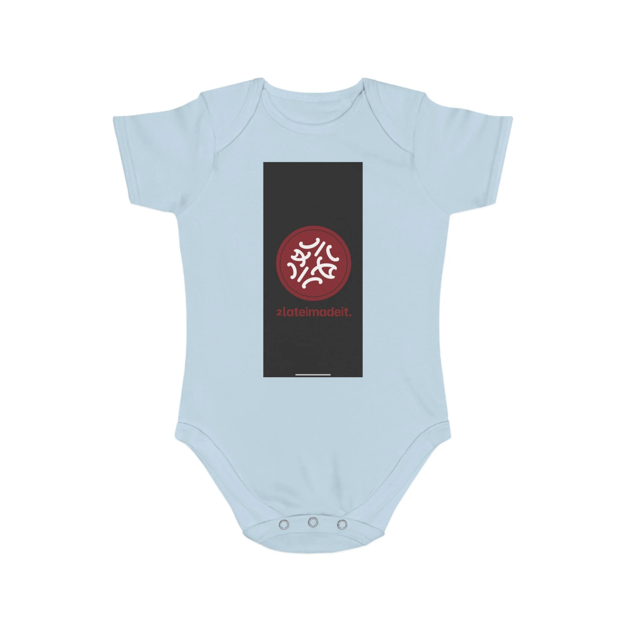 2LateiMadeit.® Cotton Baby Bodysuit – Newborn Onesie