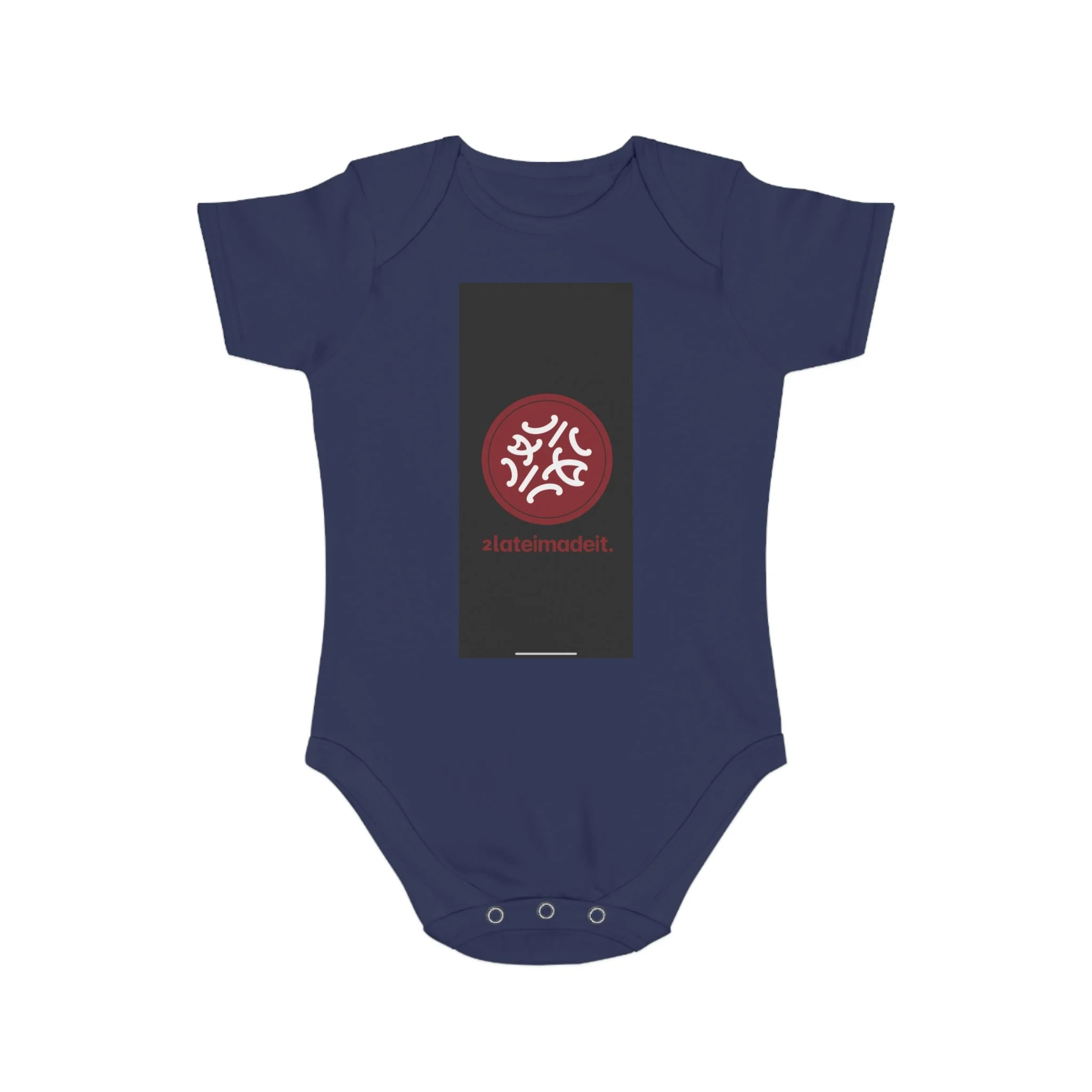 2LateiMadeit.® Cotton Baby Bodysuit – Newborn Onesie