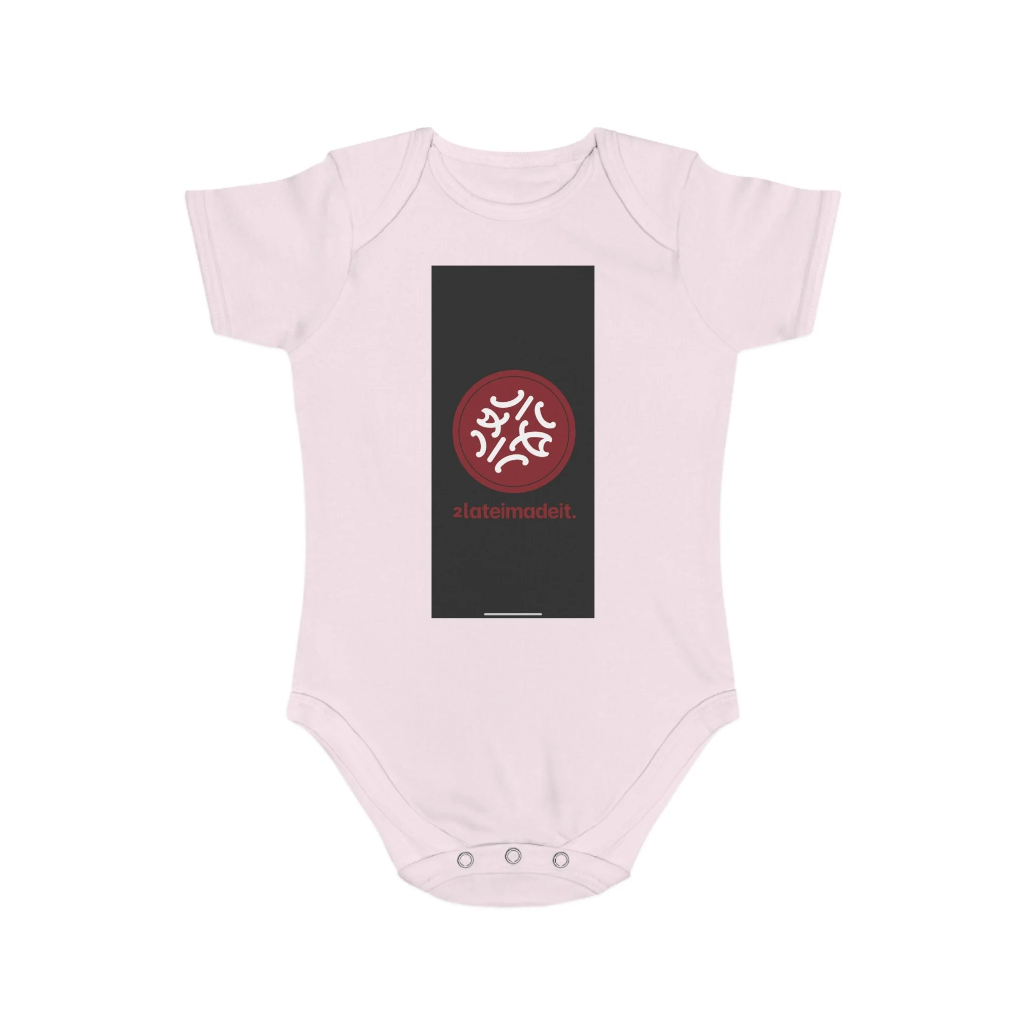 2LateiMadeit.® Cotton Baby Bodysuit – Newborn Onesie