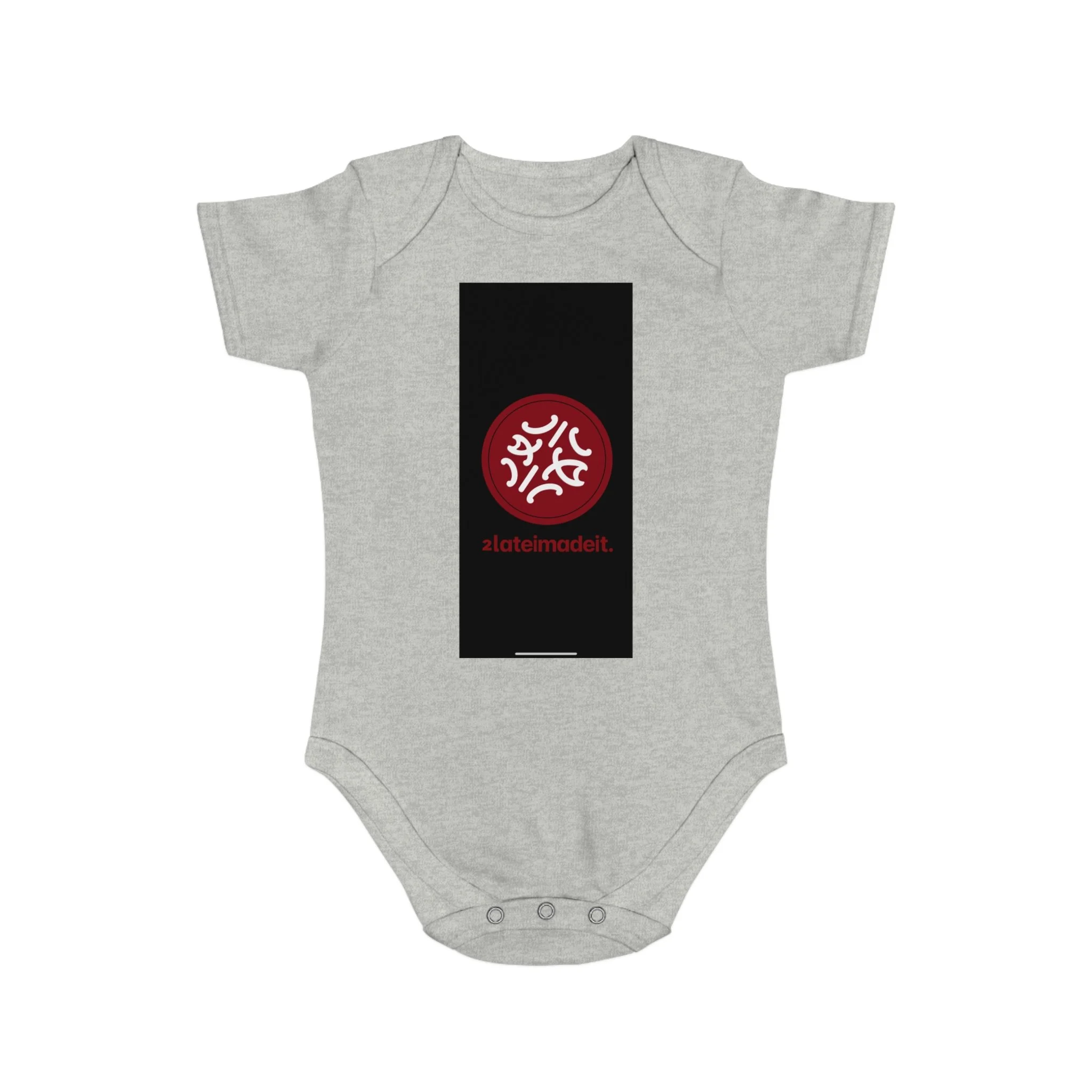 2LateiMadeit.® Cotton Baby Bodysuit – Newborn Onesie
