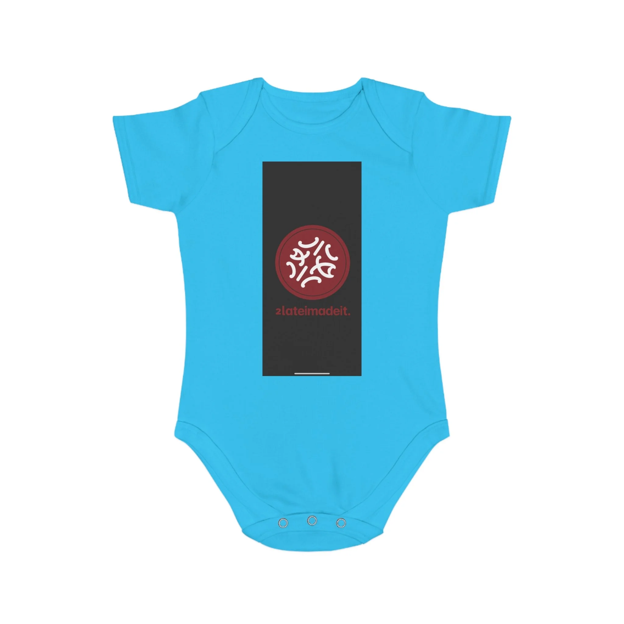2LateiMadeit.® Cotton Baby Bodysuit – Newborn Onesie