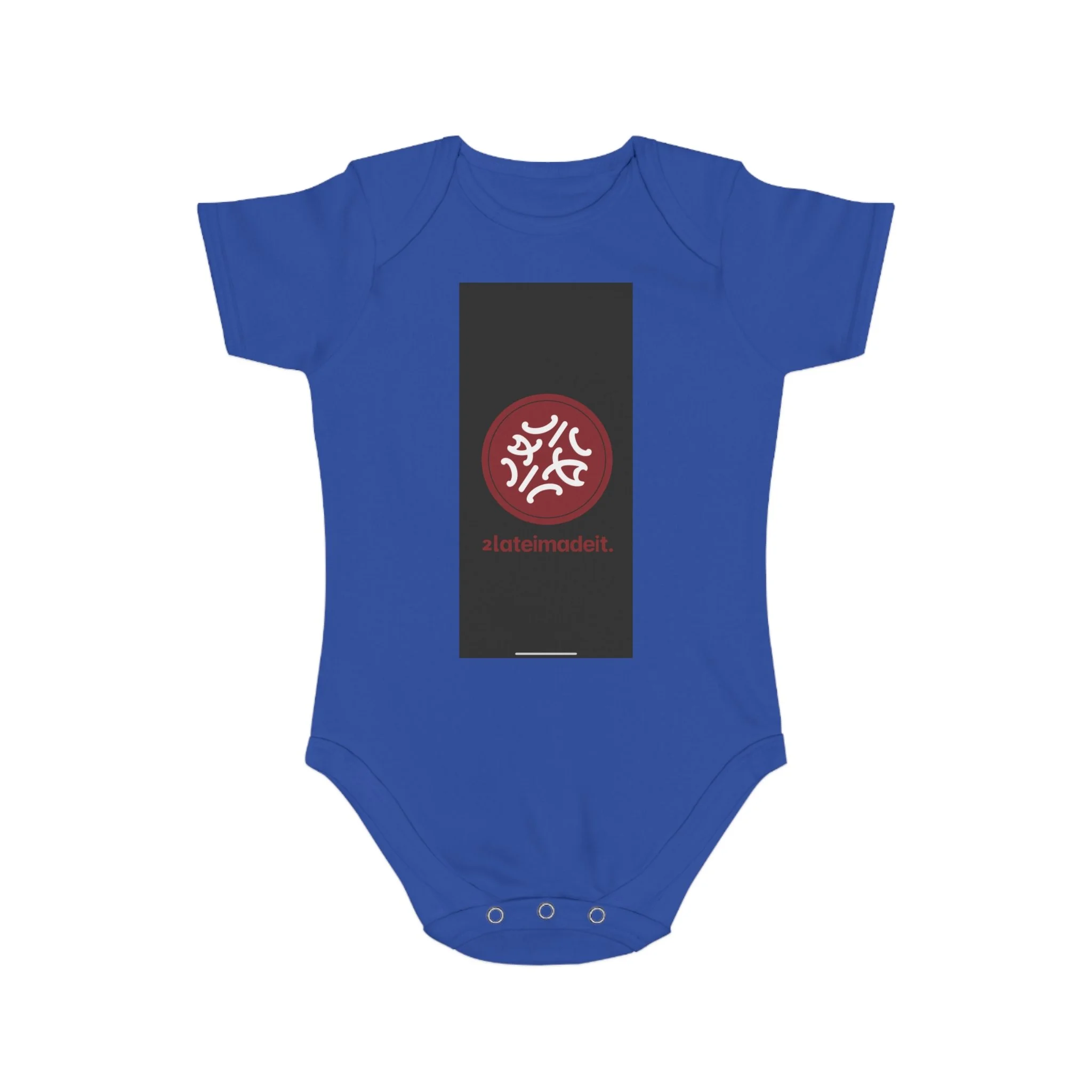 2LateiMadeit.® Cotton Baby Bodysuit – Newborn Onesie