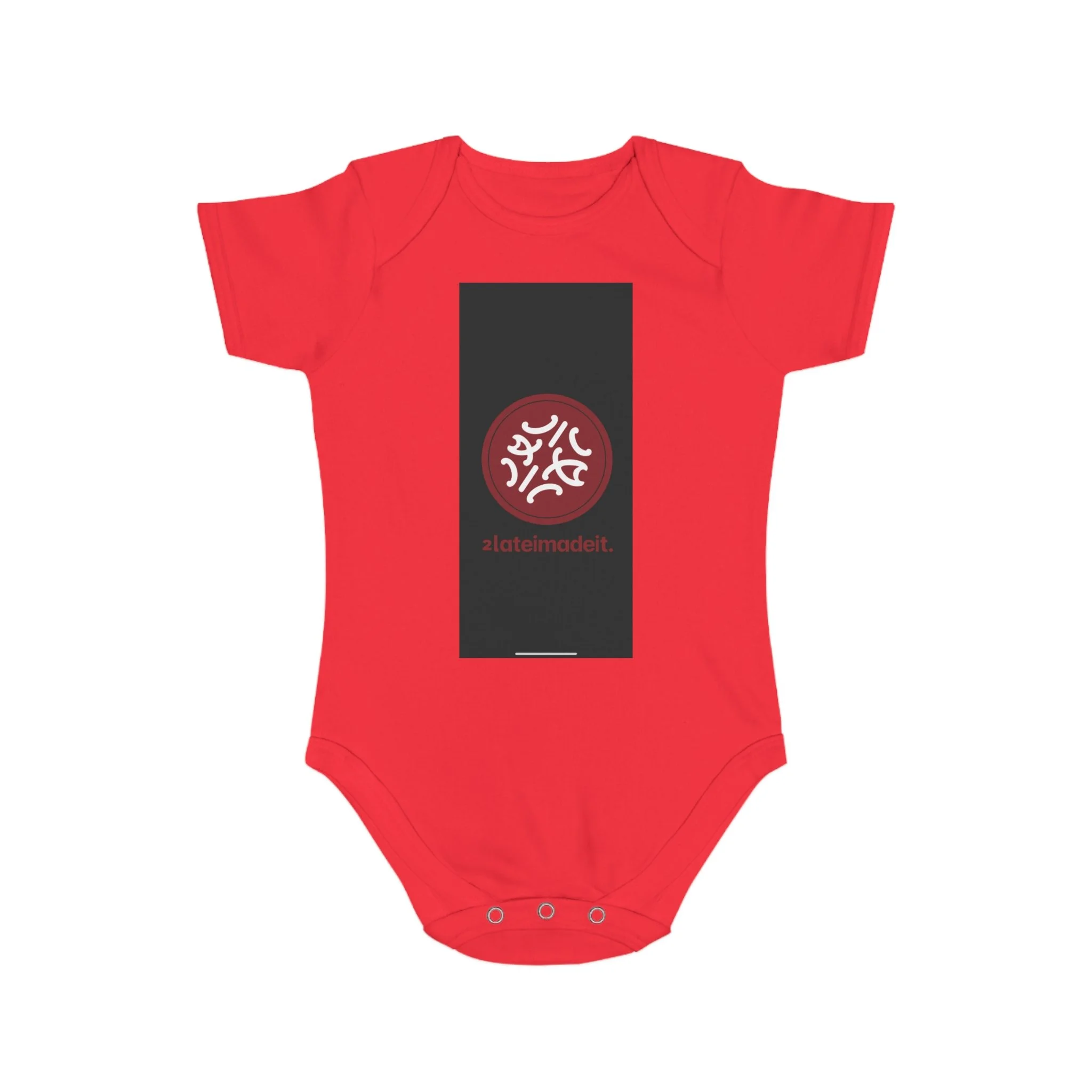 2LateiMadeit.® Cotton Baby Bodysuit – Newborn Onesie