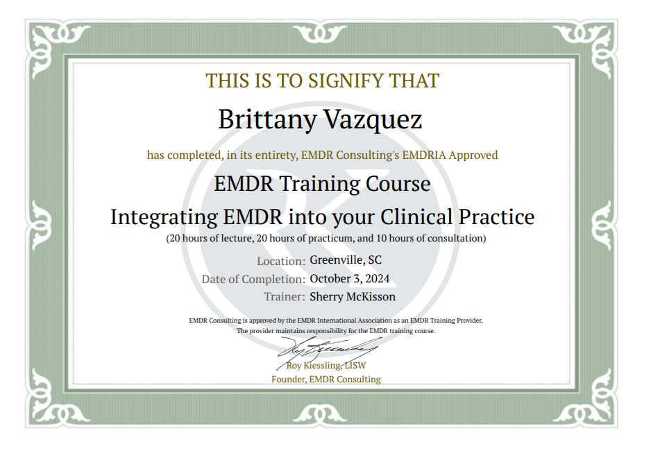 EMDR Basic through EMDRIA