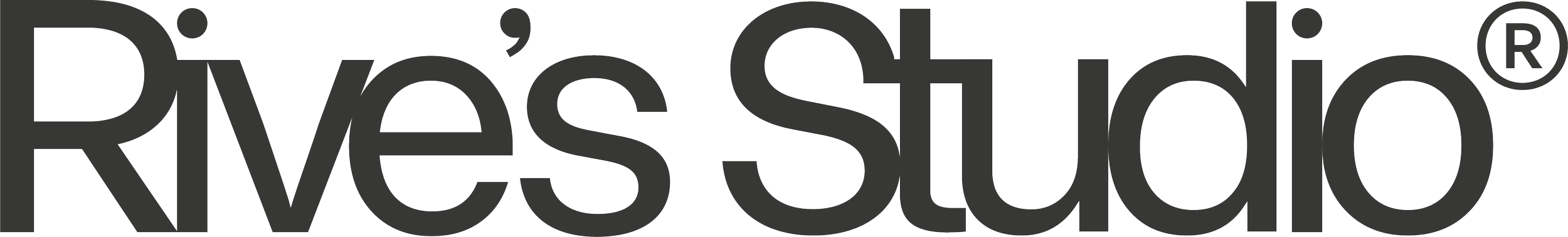 The Rive's Studio logo in black and gray text.