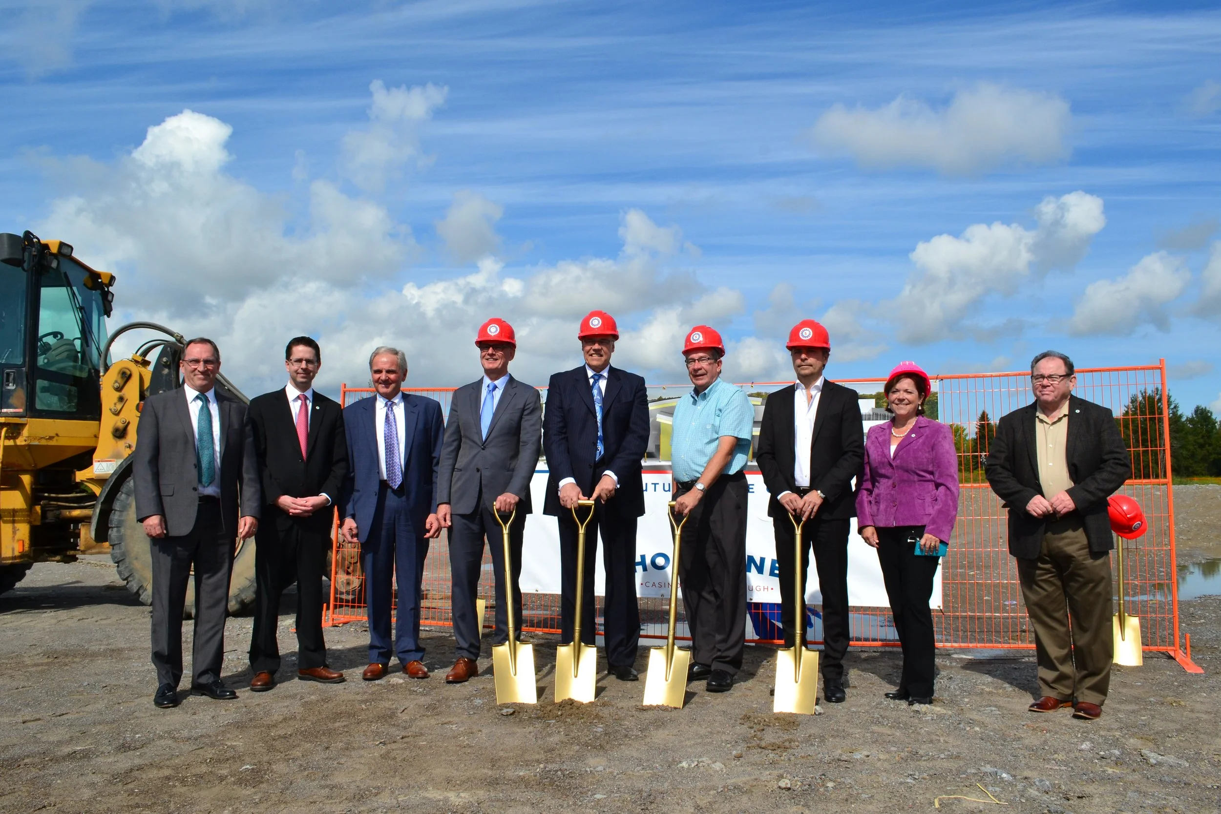 Lesley Parnell pictured alongside other members of Peterborough council for the groundbreaking for the new Casino