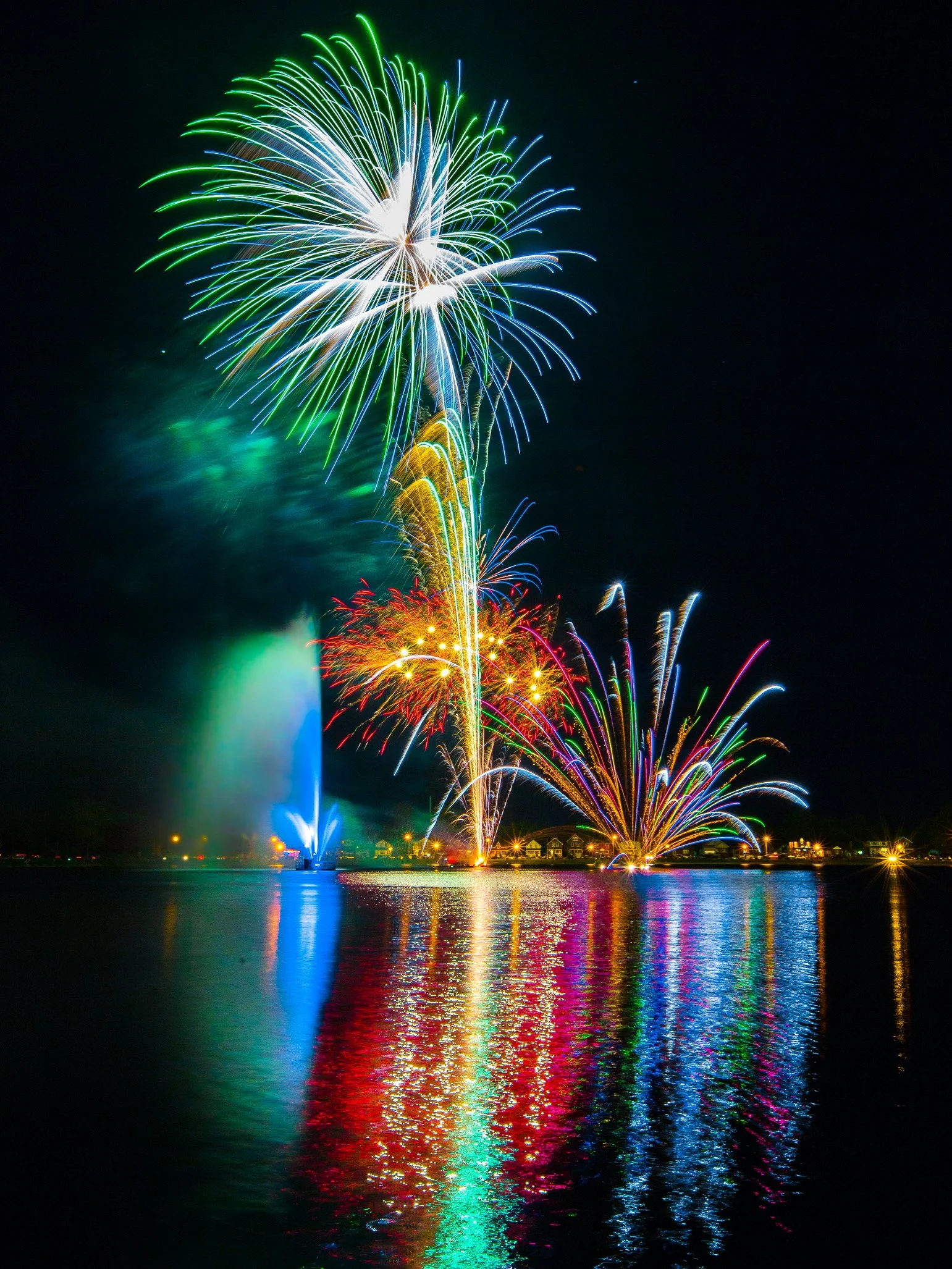 Don and Lesley Parnell started the Victoria Day Fireworks and Family Night in 1989. Thousands attended this free safe public fireworks display at Little Lake, Del Crary Park.  Sponsored by local businesses. Run by volunteers.  The Rotary Club of Pete