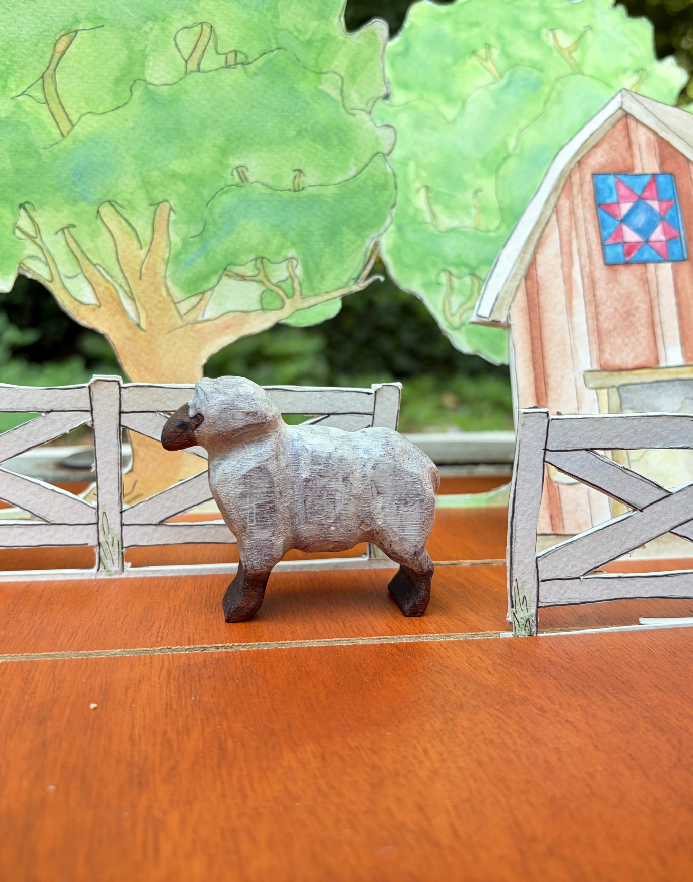 Brown and White sheep