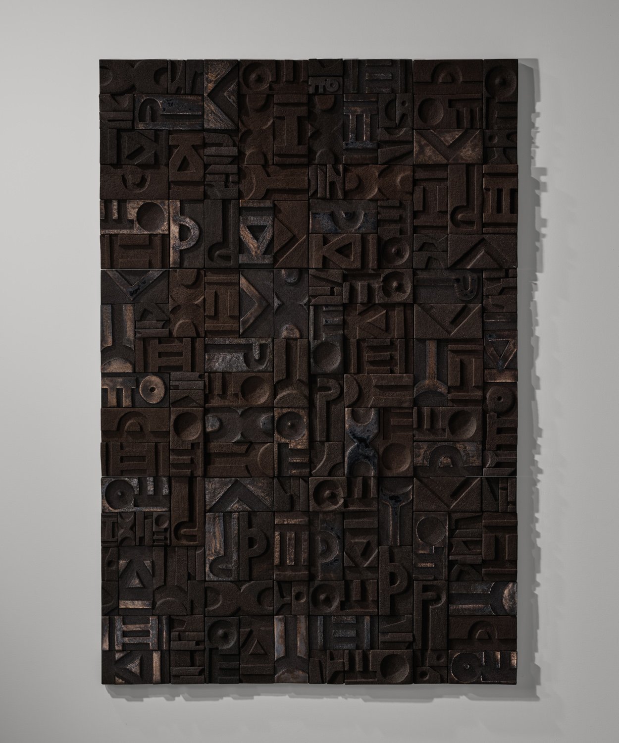 Black Power I, 2026  
50” x 100” Stoneware with metallic glaze