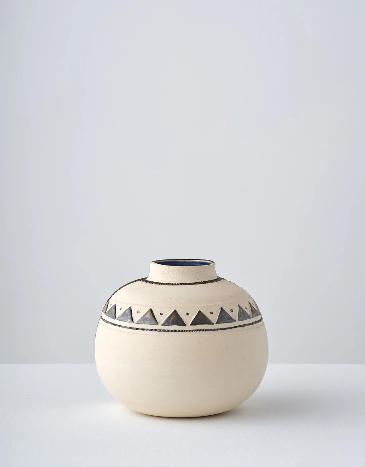 Half/Half IV 2026 (front)  
7 x 7.5 x 7.5 in Stoneware, glaze 
