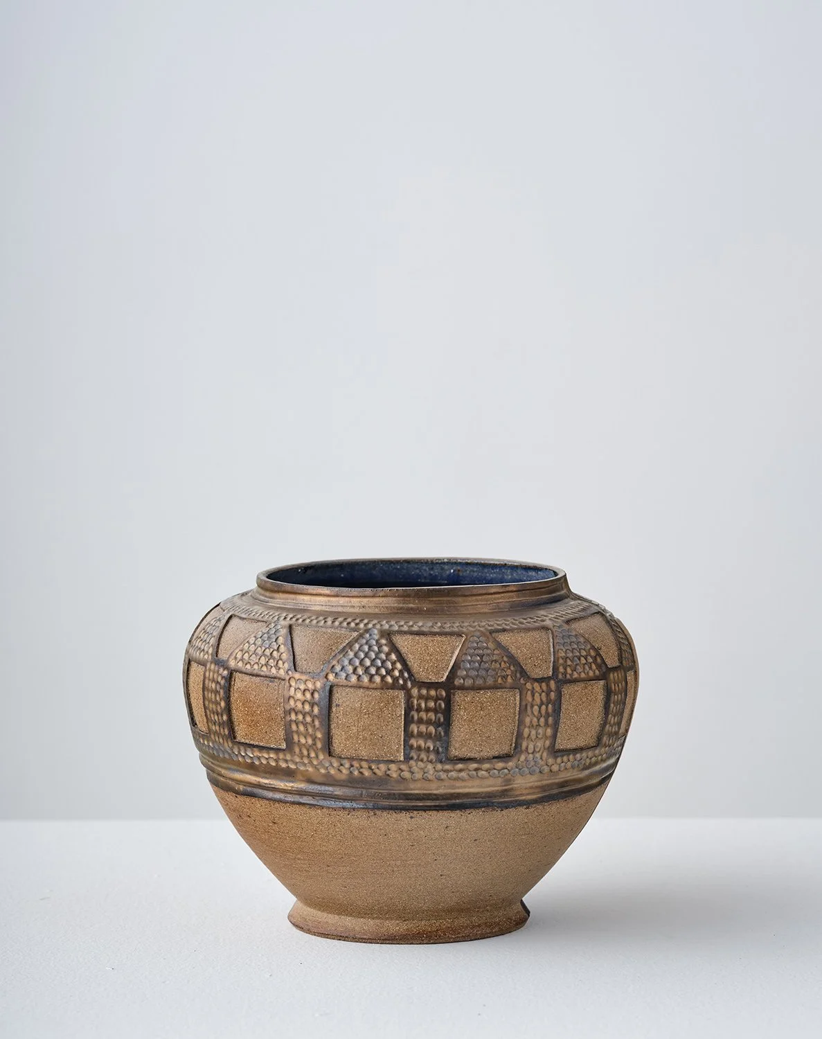 Half/Half VI 2026 (front)  
6.5 x 9 x 9 in  Stoneware, glaze 

