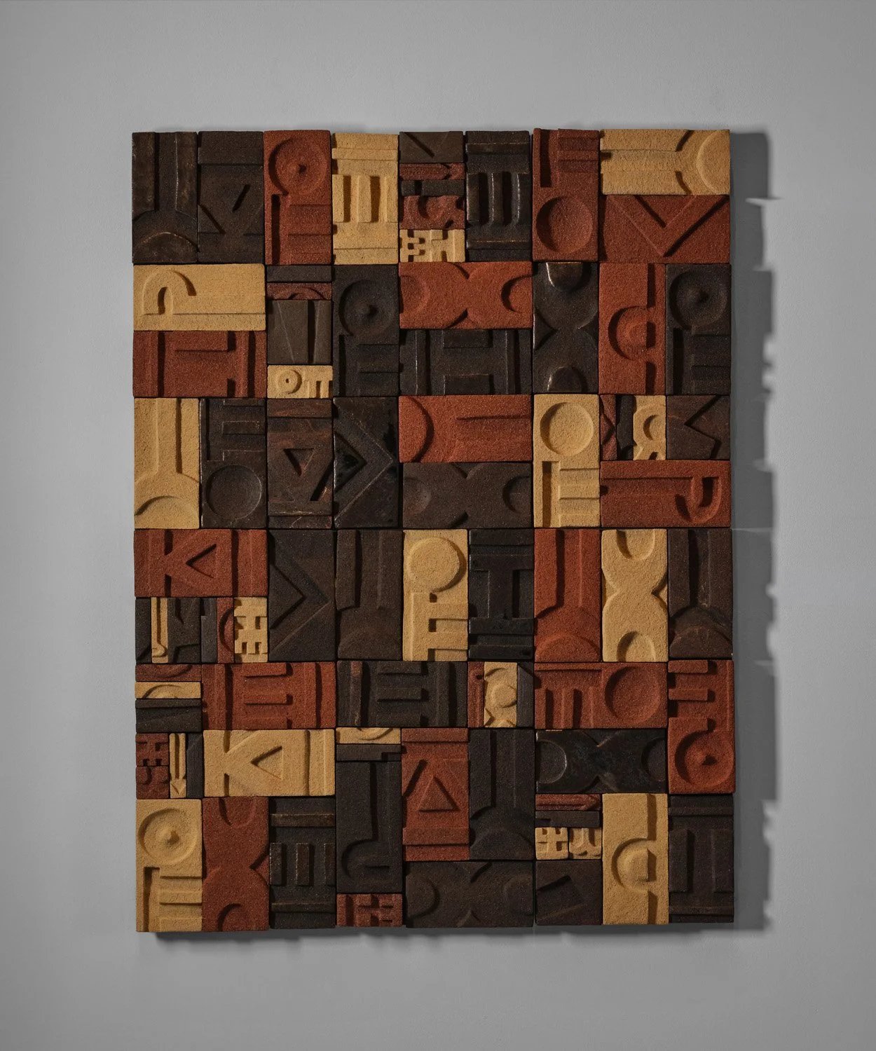 Black Power Ground, 2026  
6 individual Panels 12.5” x 25” Stoneware